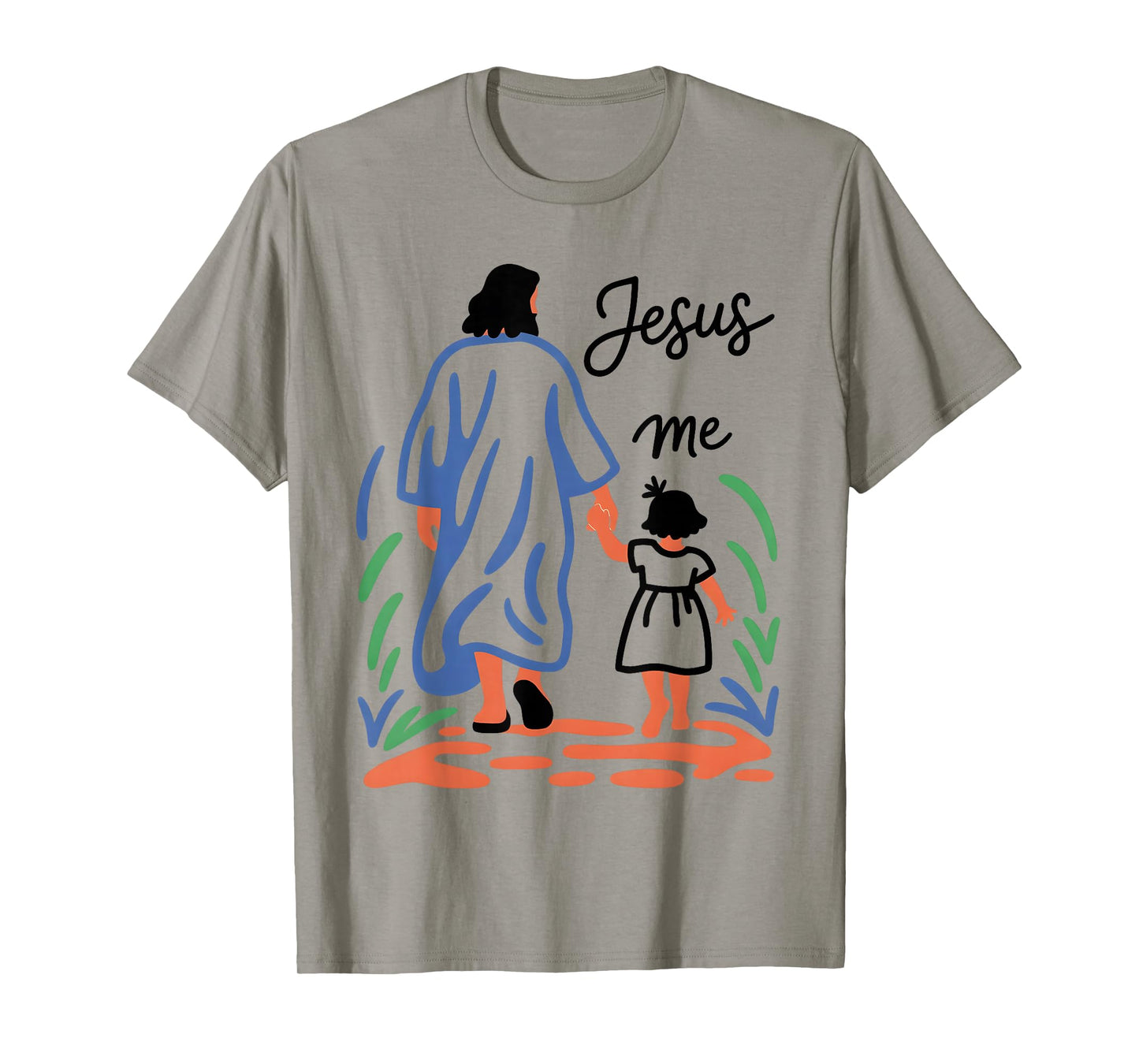 Faith Walk with Jesus Guidance Love Spiritual Design T-Shirt