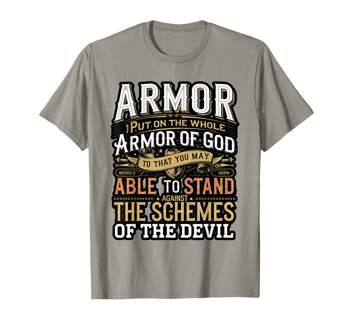 Armor of God Ephesians 6:17 Bible Verse Christian T-Shirt