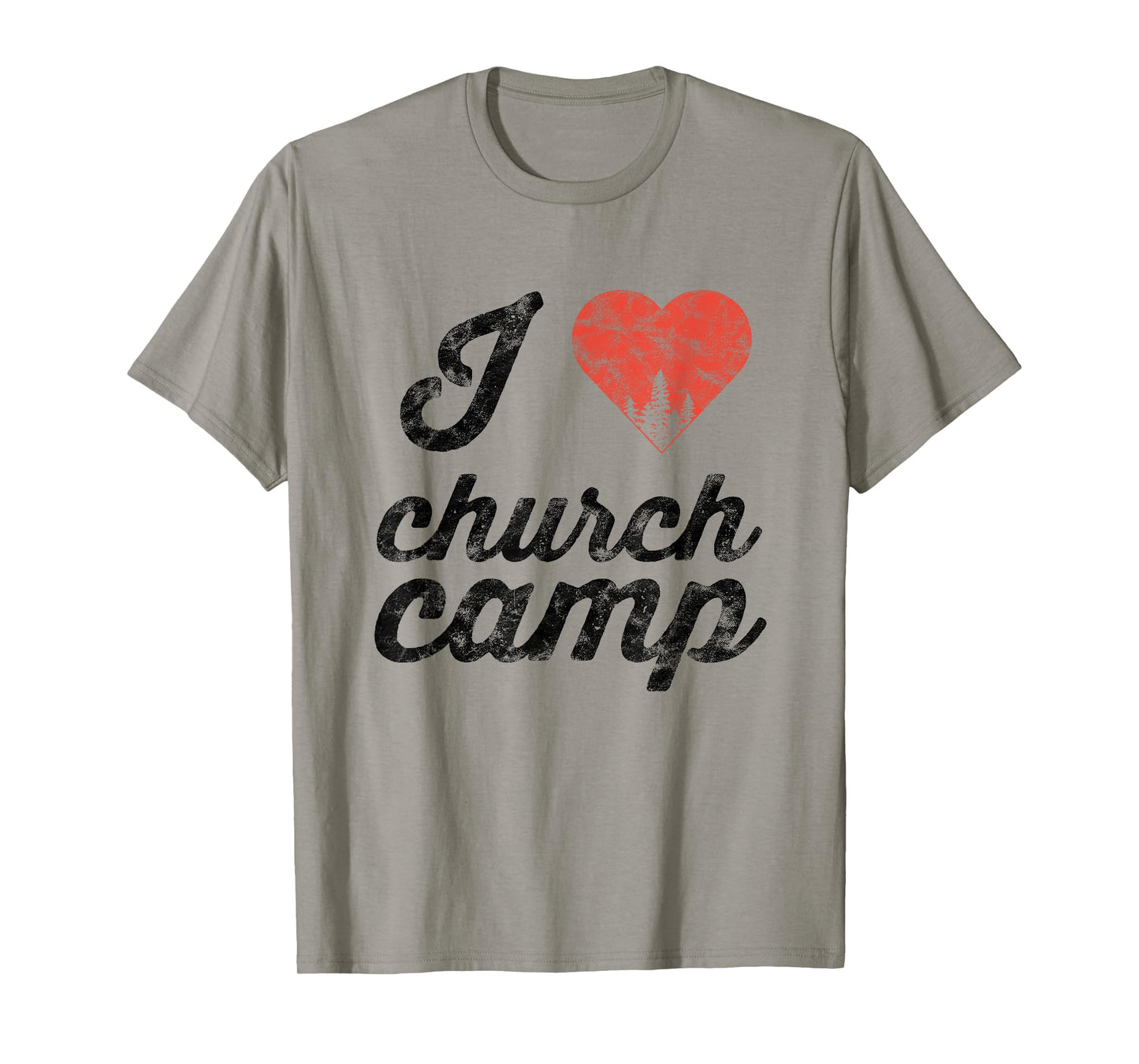 I Love Church Camp Heart Jesus Believer T-Shirt