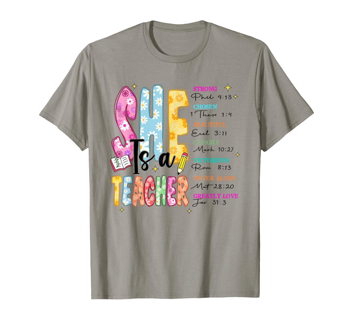 Women Bible Verse Christian Teacher God Says Back To School T-Shirt
