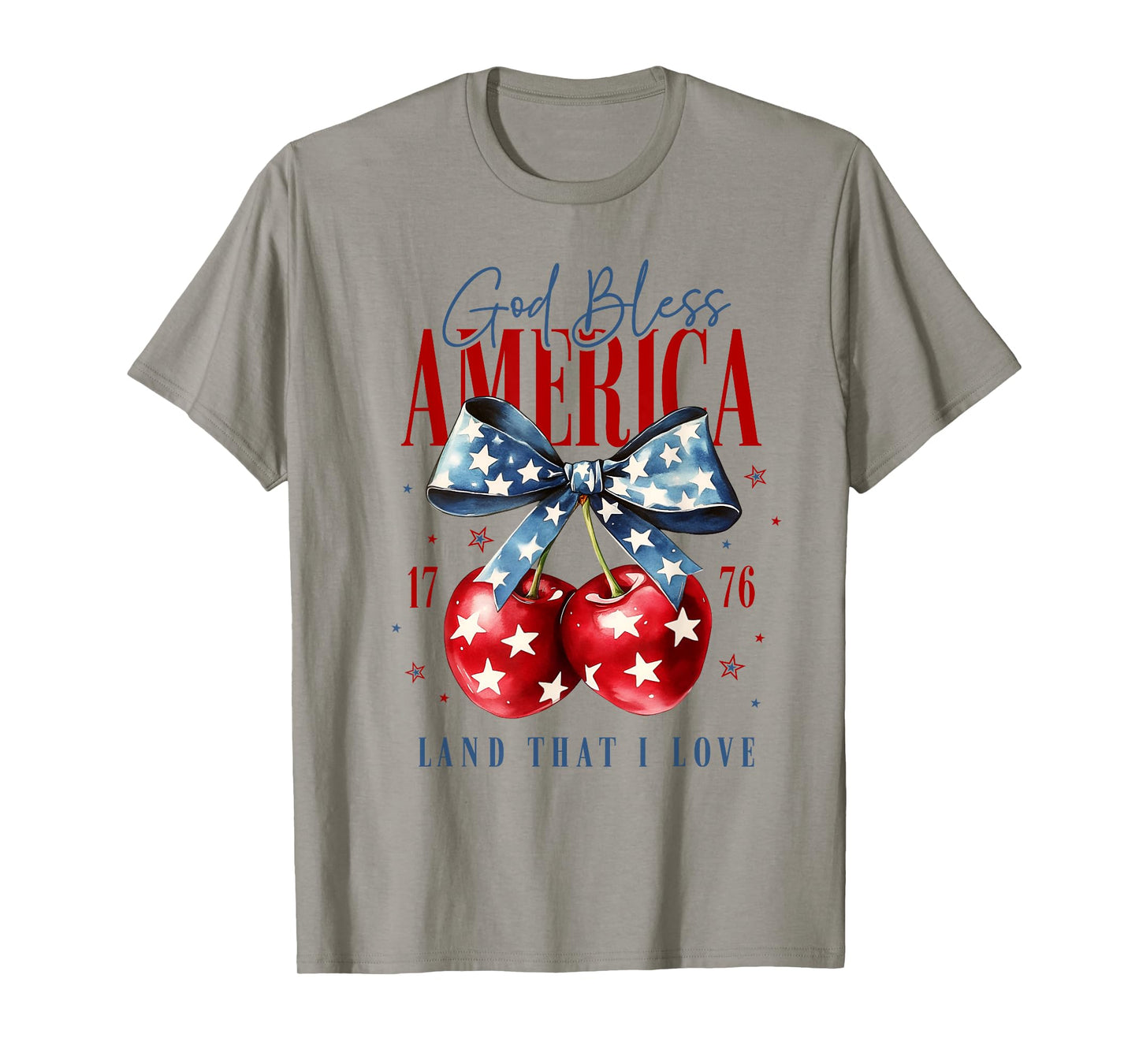 God bless America cherry coquette bow independce day T-Shirt