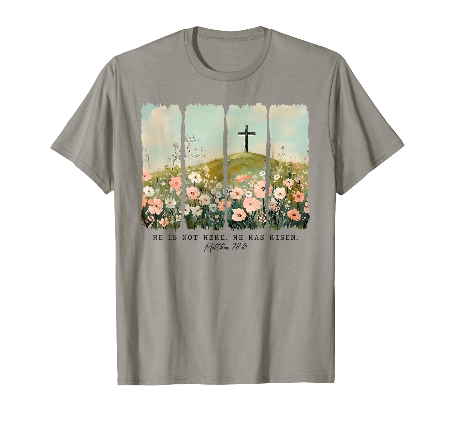 He Is Not Here He Has Risen Just As He Said Easter Christian T-Shirt