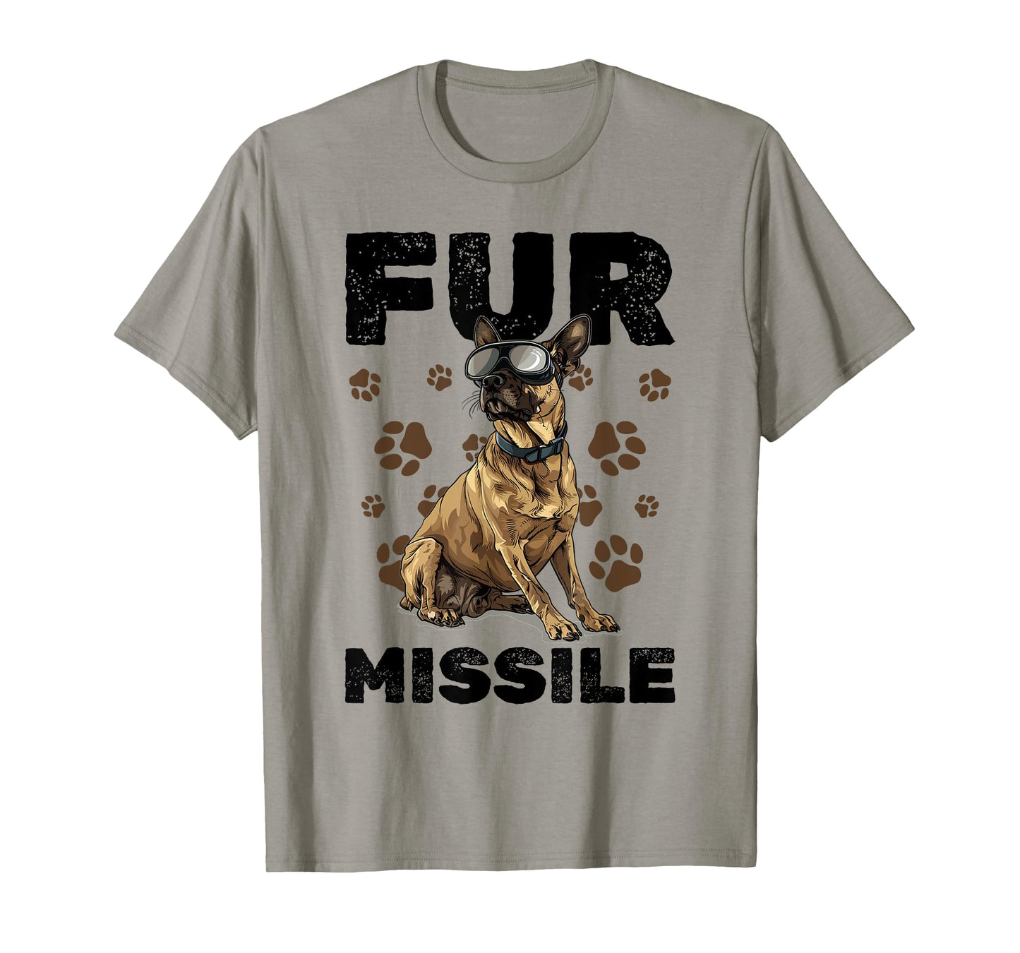 Belgian Malinois Dog Breed Fur Missile Men Women Girls Kids T-Shirt