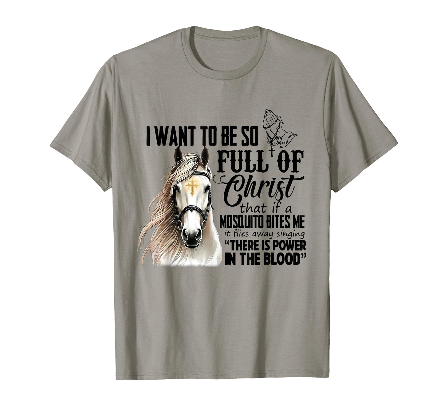 There Is Power In The Blood Tees Gift For Horse Lovers T-Shirt