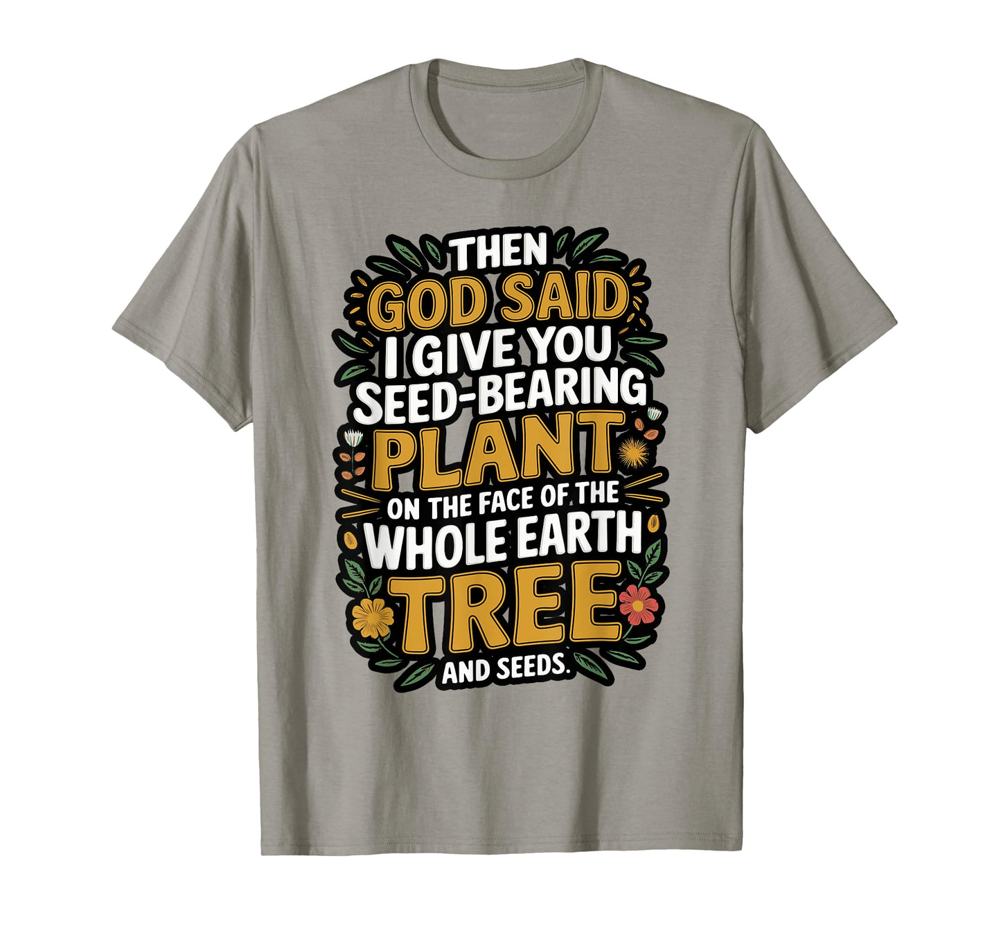 Genesis 1:29 Plant Based Diet Vegan Bible Verse T-Shirt