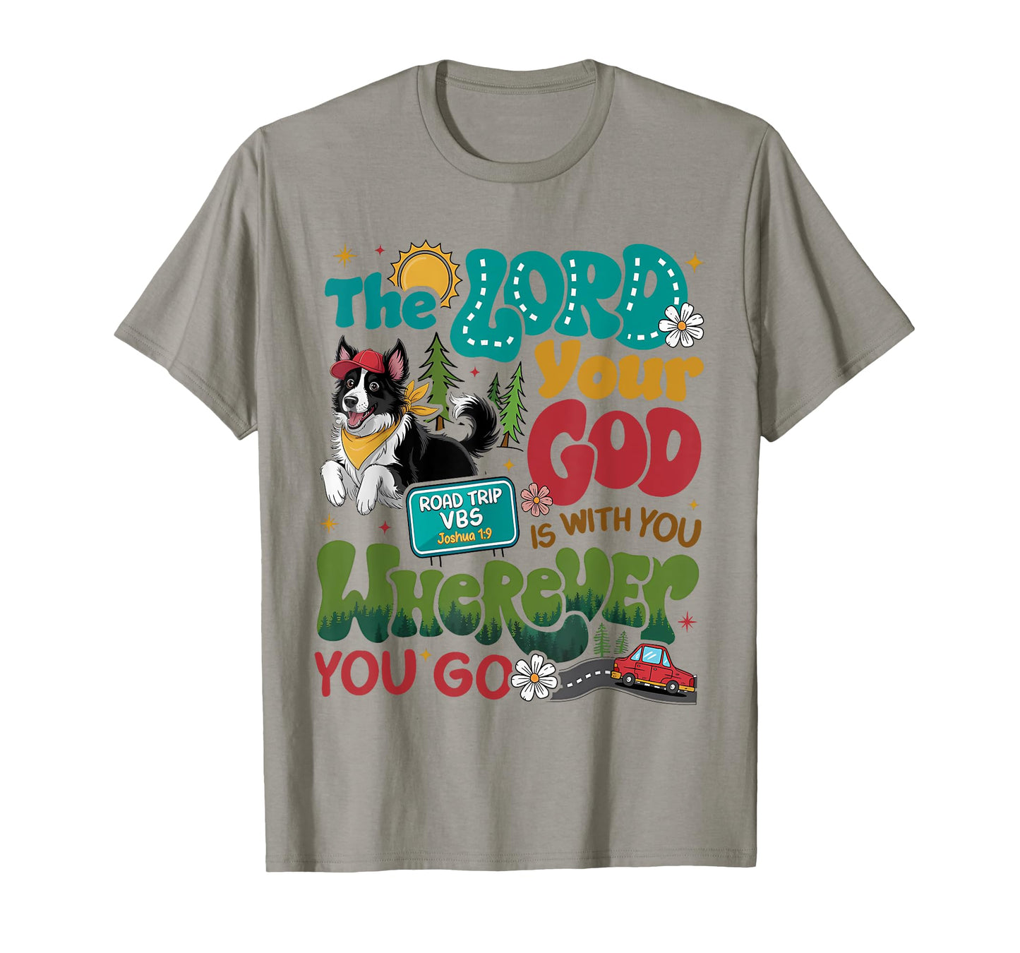 VBS Road Trip On The Go With God 2025 Teens Boys Girls Kids T-Shirt