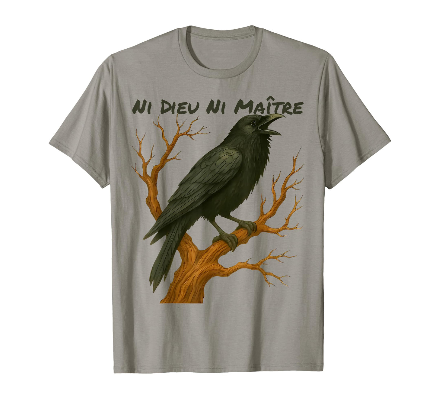 Crow Ni Dieu Ni Maître Statement No God No Master Anti Trump T-Shirt