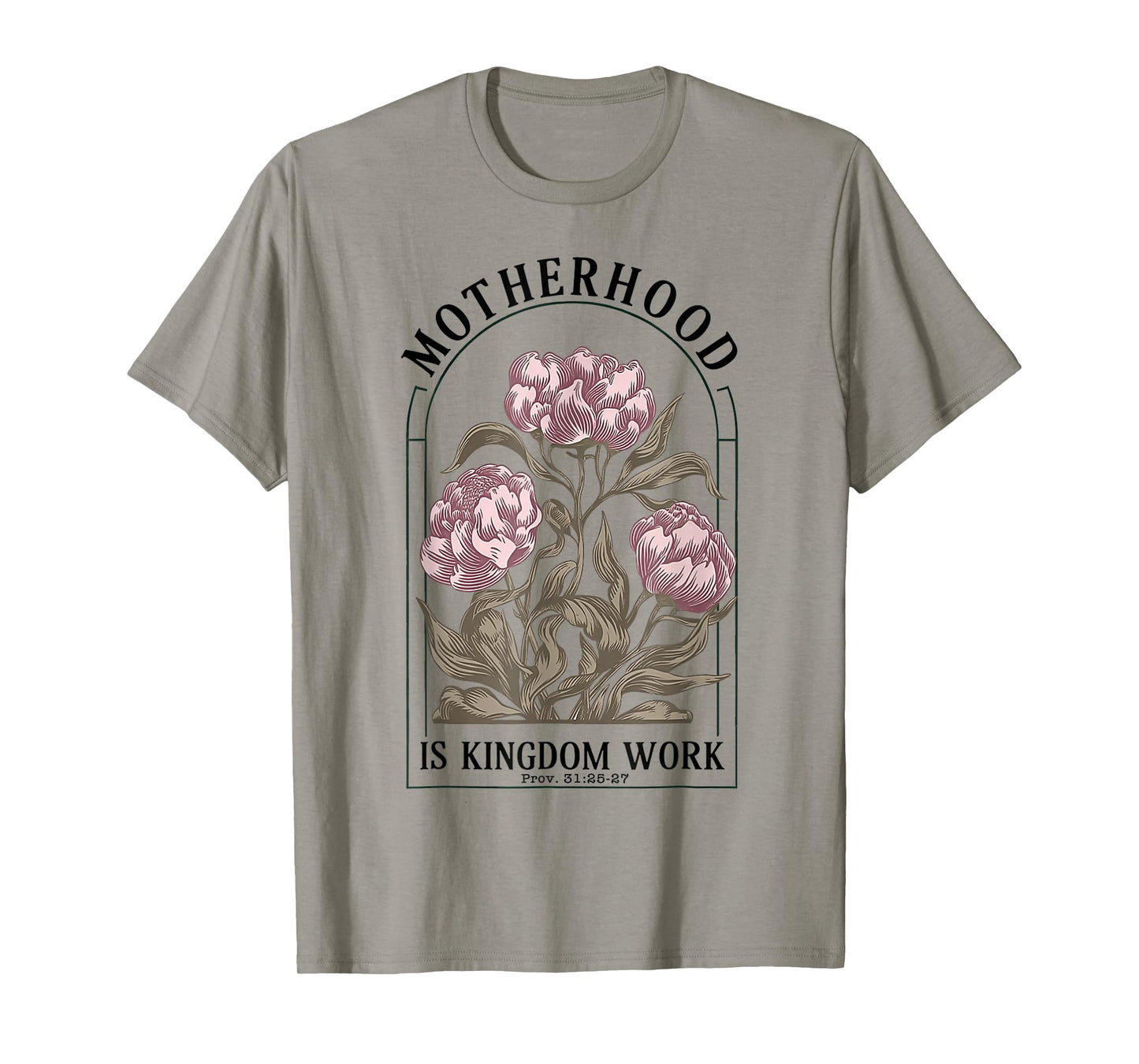 Motherhood is Kingdom Work Christian Mothers Day T-Shirt