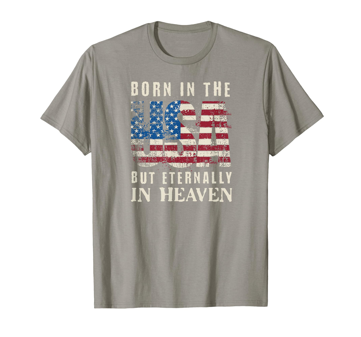 Born in the USA Christian USA Flag Men Women Patriot T-Shirt