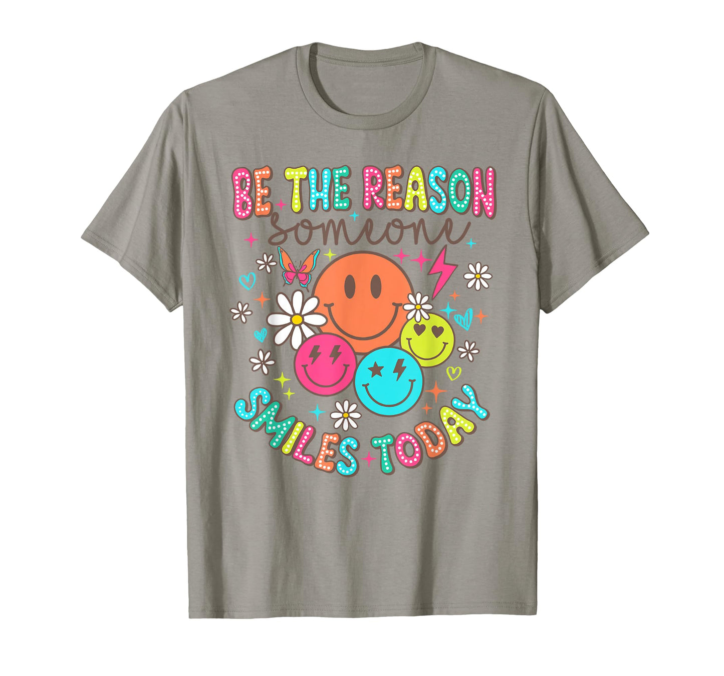 Womens Mens Mental Health Be The Reason Someone Smiles Today T-Shirt