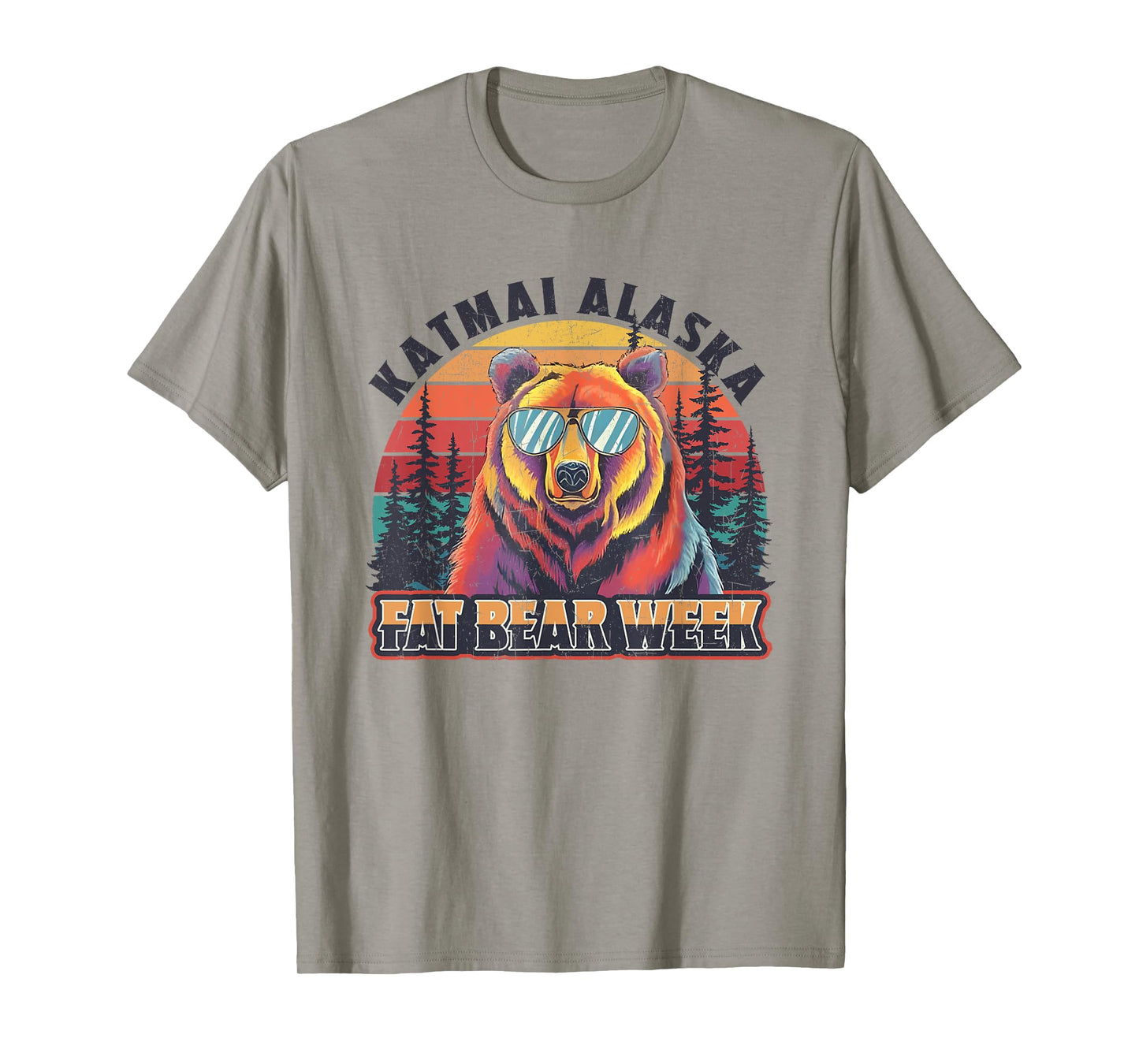 Katmai Alaska Fat Bear Week Vintage Nature Quote T-Shirt