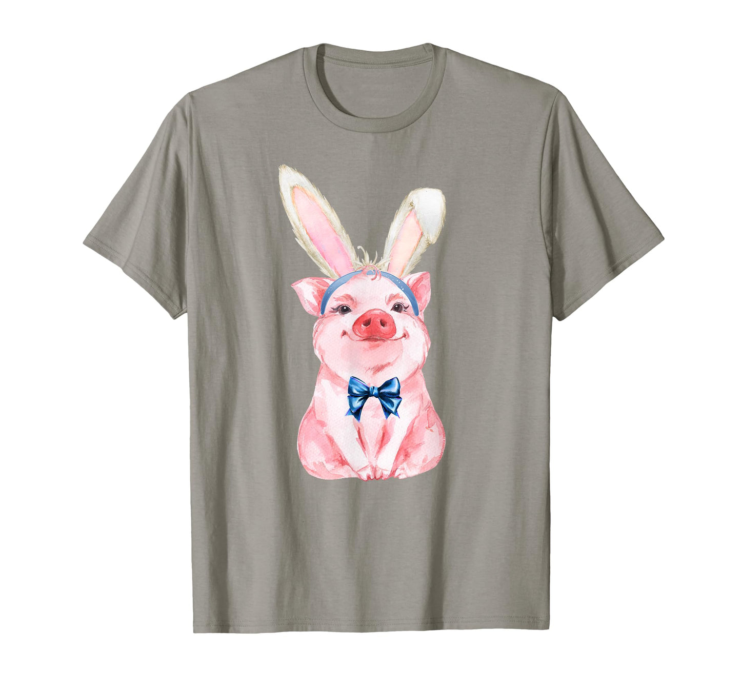 Adorable Easter Pig with Easter Bunny Ears - Easter Pig T-Shirt
