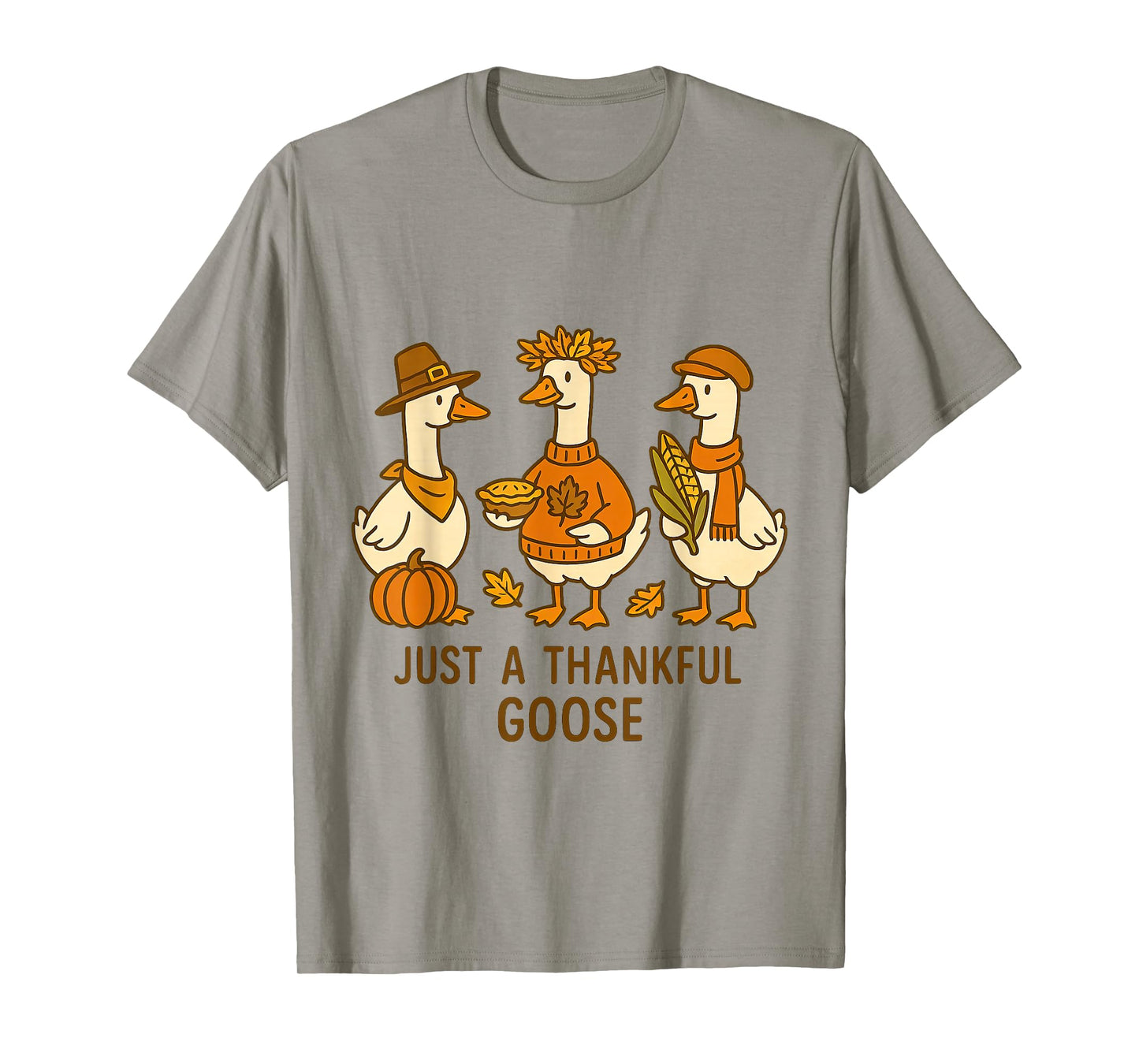 Silly Cozy Goose Fall Pumpkin Spice Autumn Thanksgiving T-Shirt
