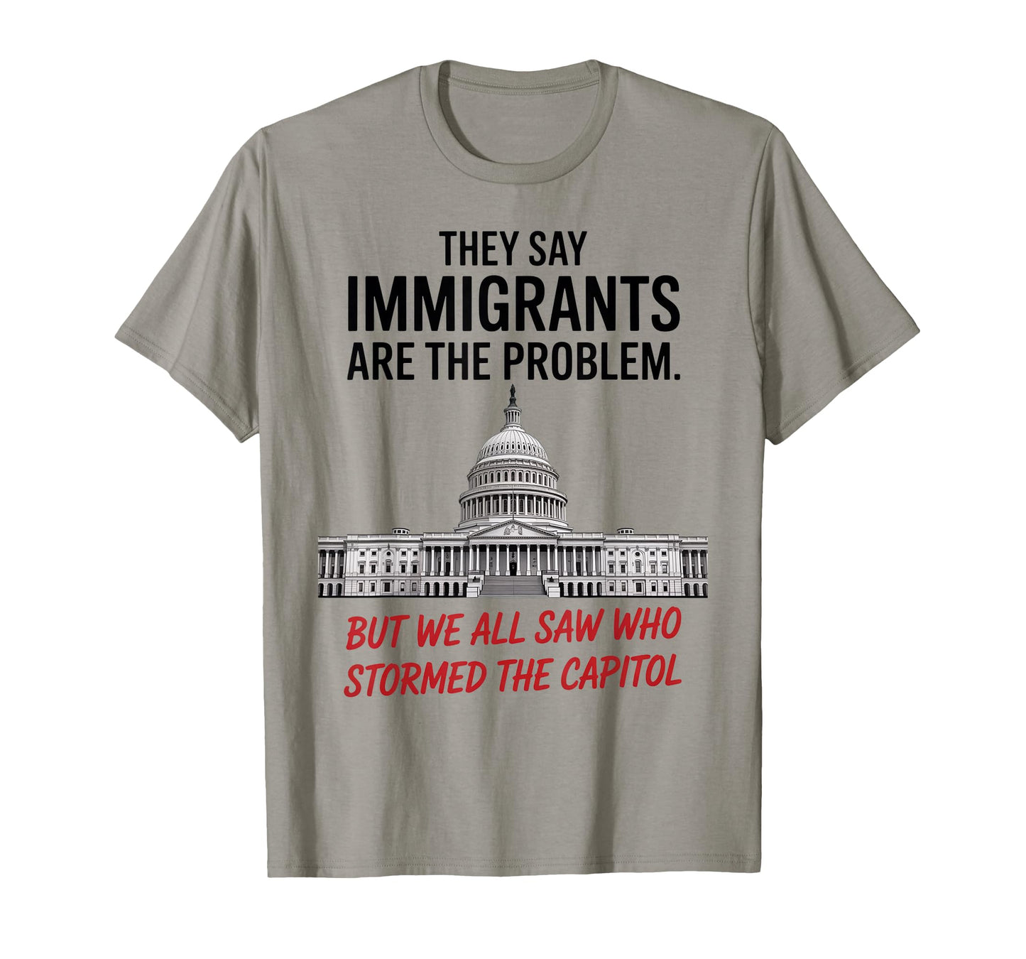 They Say Immigrants Are The Problem But We All Saw Stormed T-Shirt