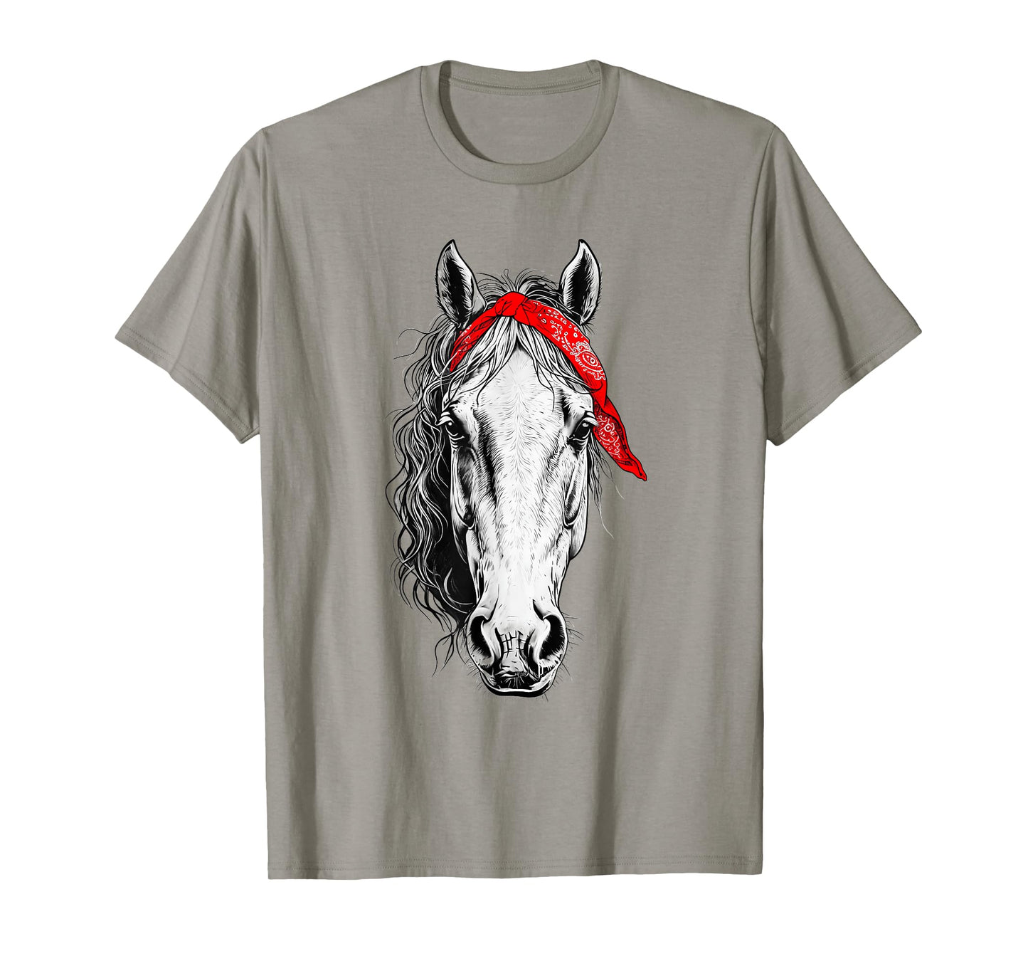 Horse Shirts for Girls 10-12 Western Red Bandana Tee T-Shirt