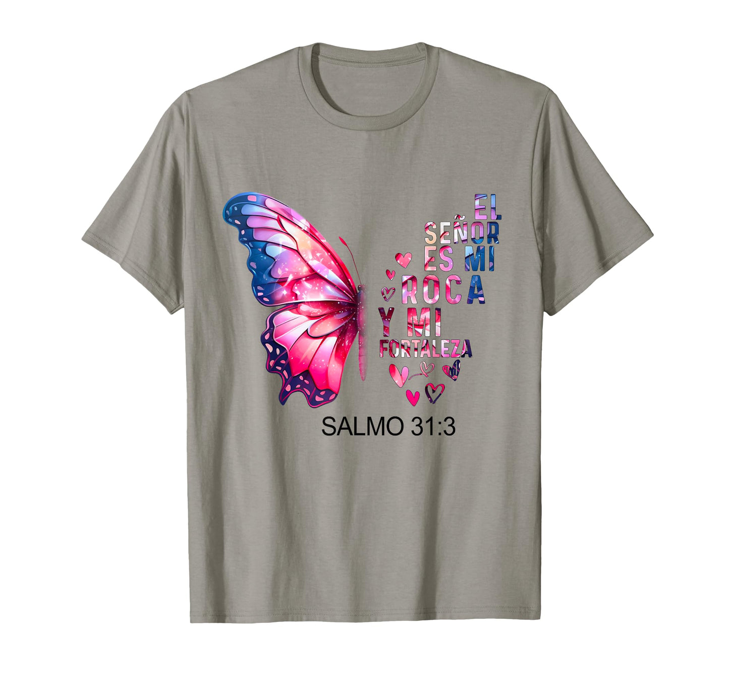 Camiseta Cristiana Para Mujer En Espanol Spanish Salmo 31:3 T-Shirt