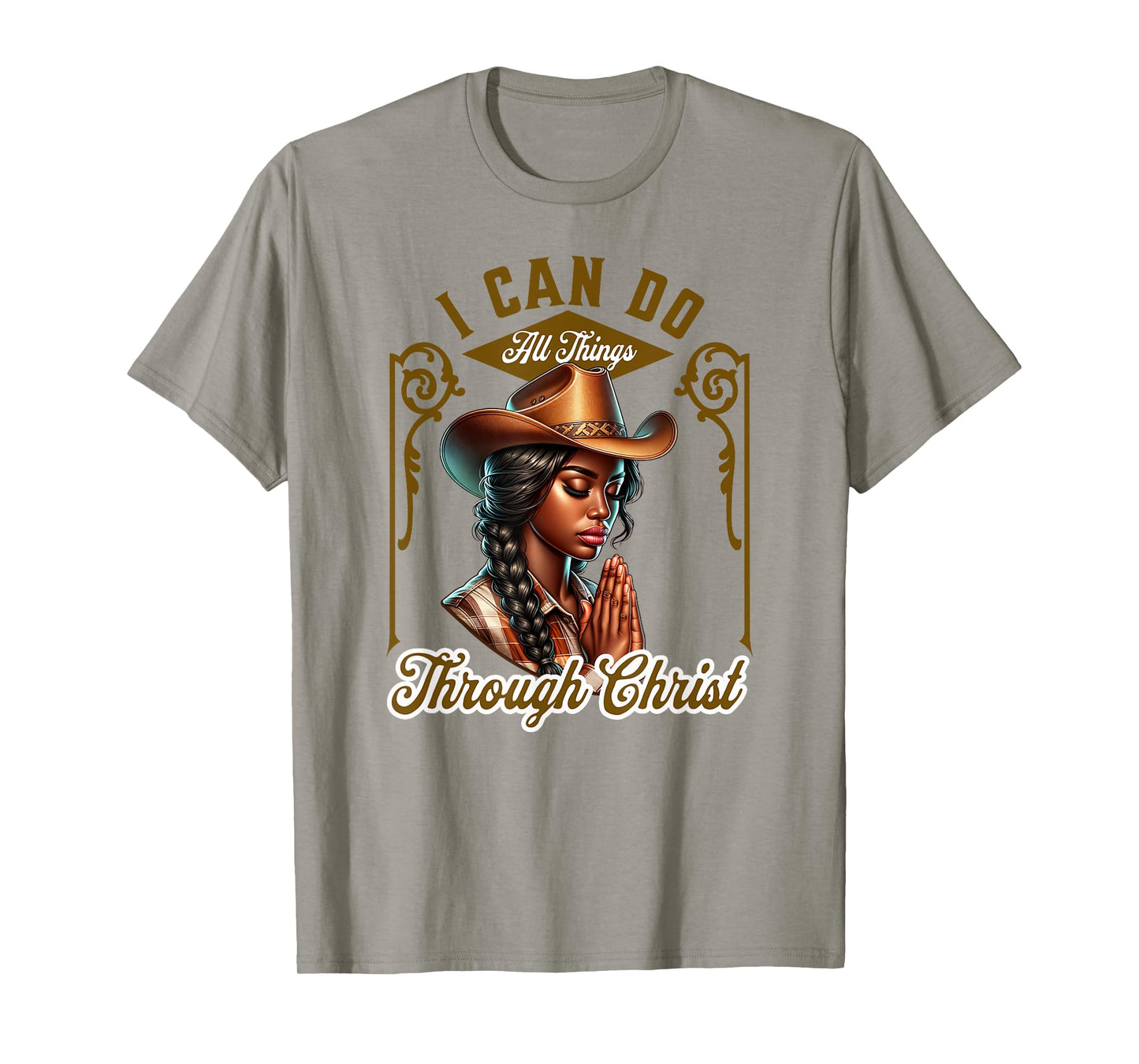 Black Cowgirl African American Western Black Christian T-Shirt