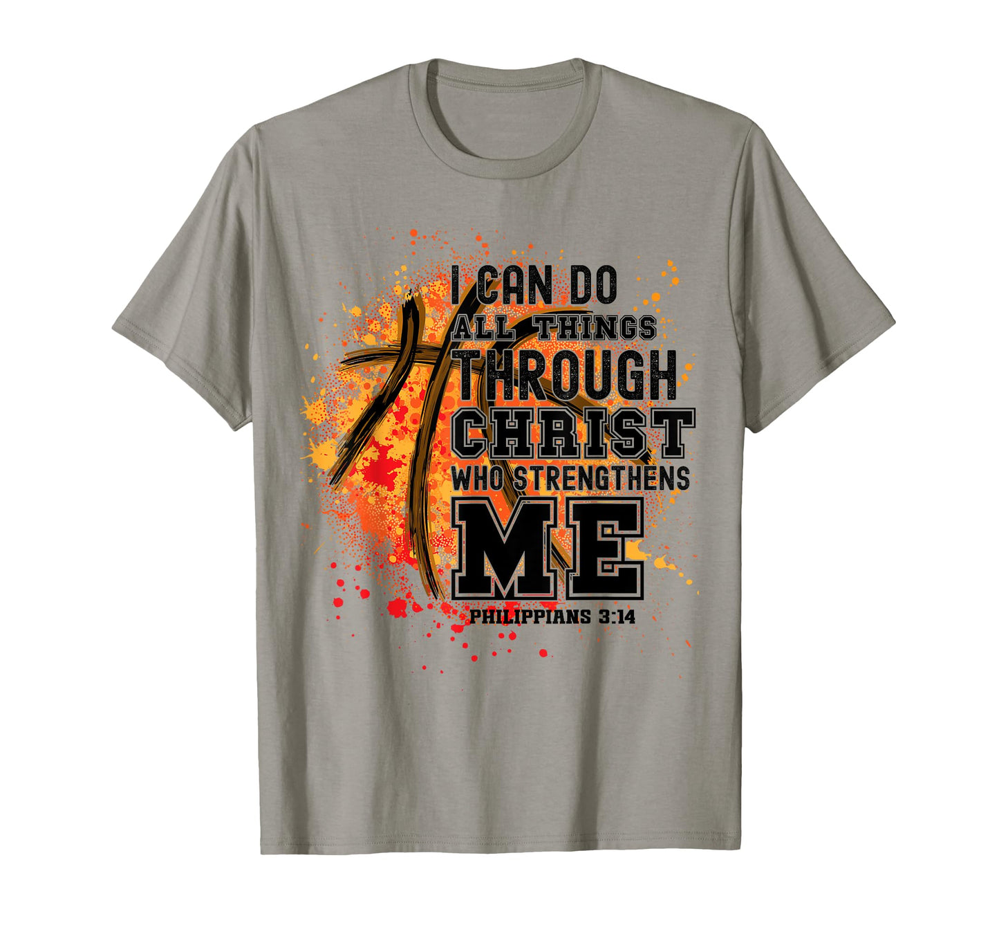 Christian Bible Verse Religious for Basketball Players Coach T-Shirt