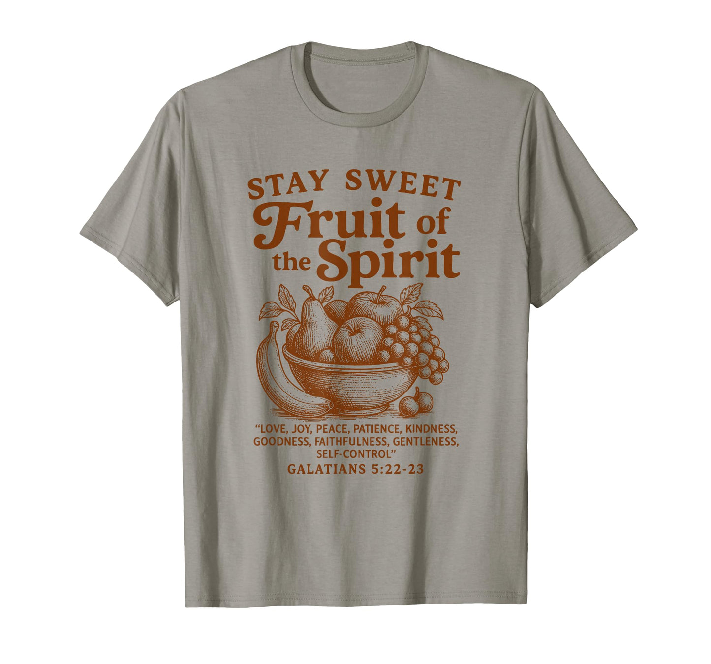 Fruit of The Spirit Bible Verse Christian Design T-Shirt