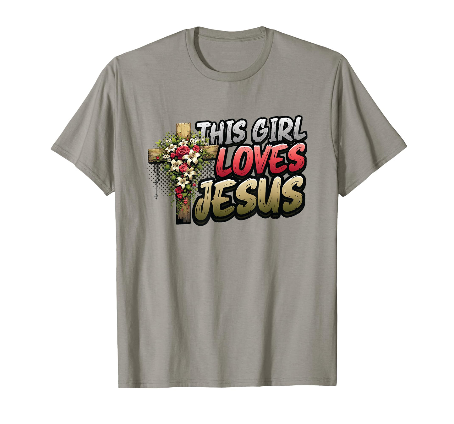This Girl Loves Jesus Cute Christian Girl Jesus T-Shirt