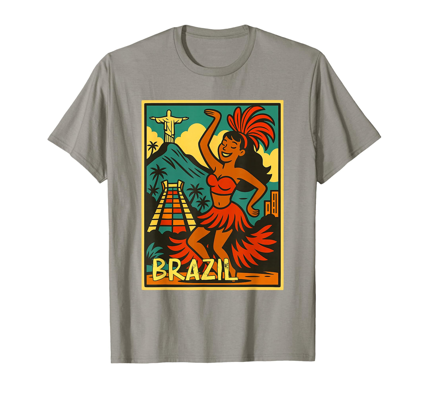 Brazil Traveling Retro Comic Brazil Rio de Janeiro Souvenir T-Shirt