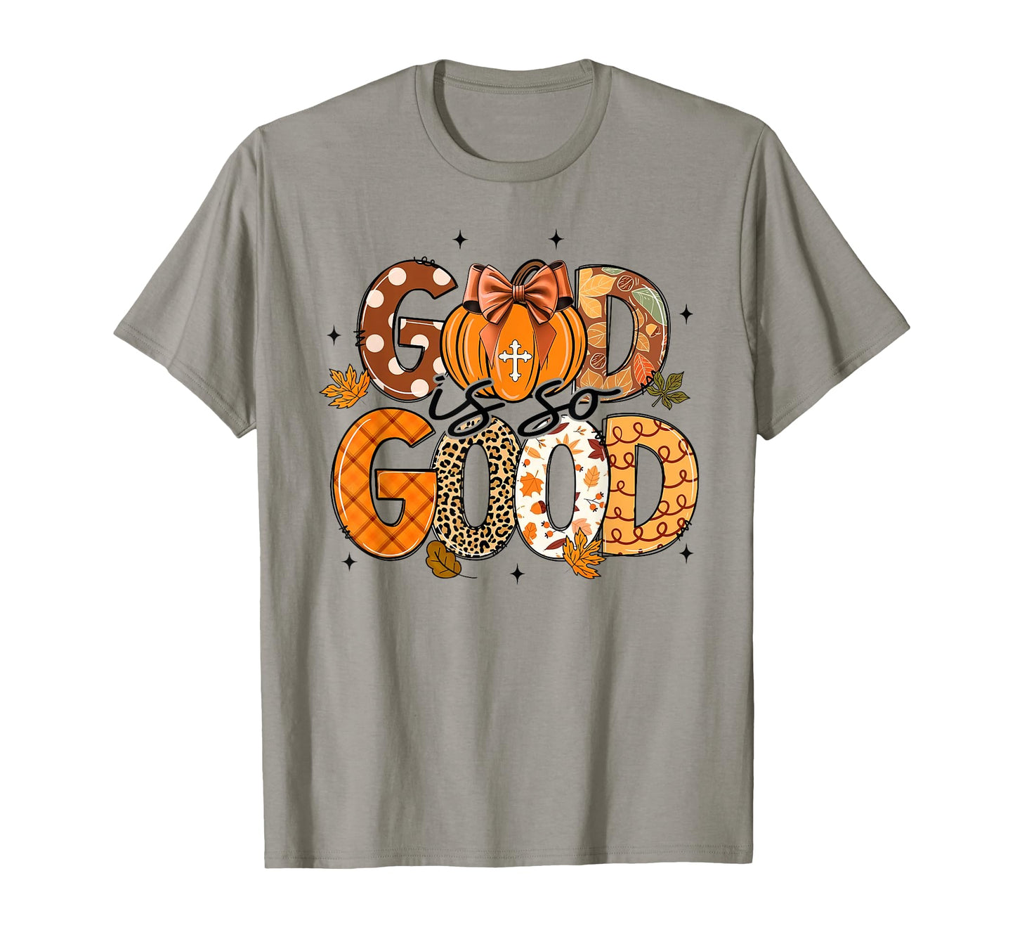 Fall Vibes Retro Thanksgiving Bible Verse God Is So Good T-Shirt