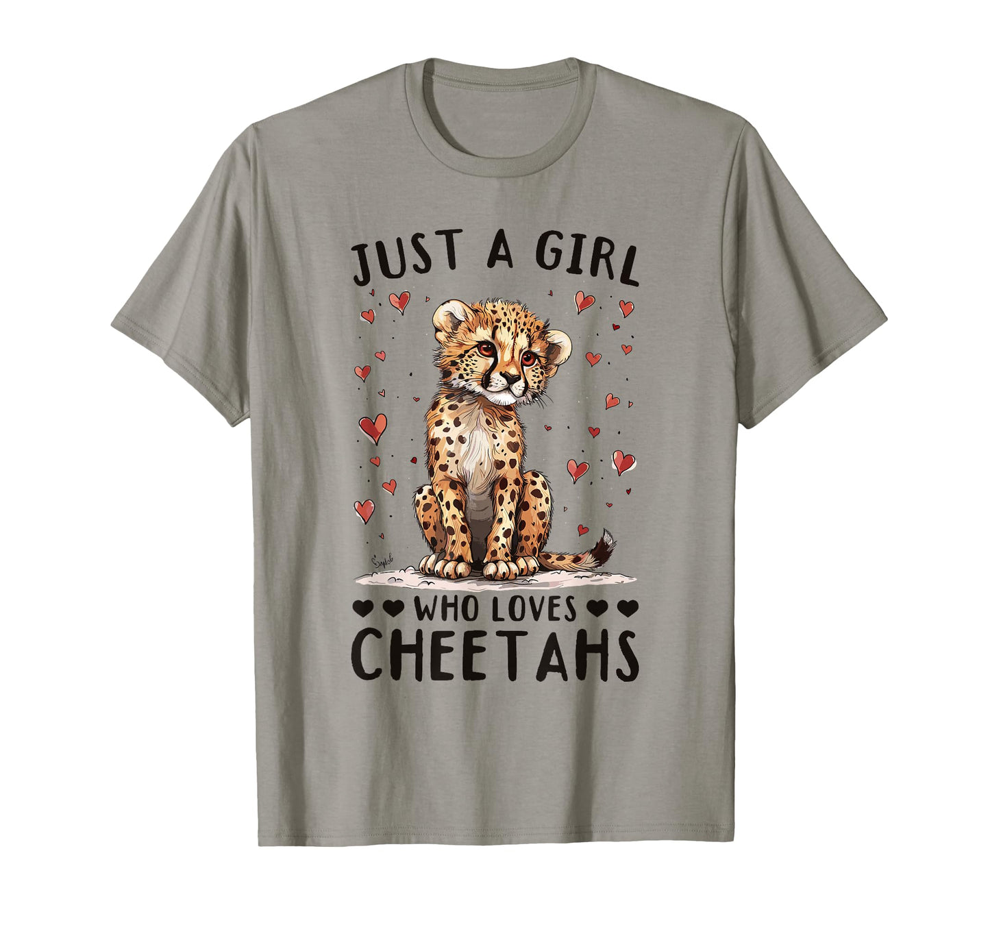 Funny Cheetah Animal Just A Girl Who Loves Cheetahs T-Shirt