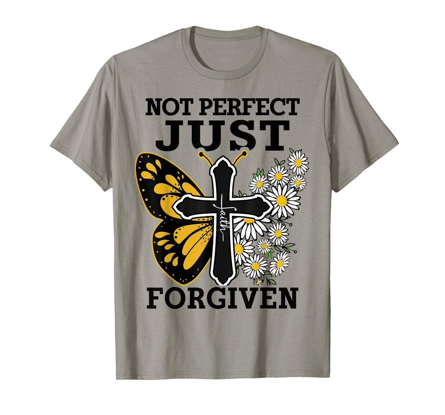Women Not Perfect Just Forgiven Christian Toddler Girl Jesus T-Shirt
