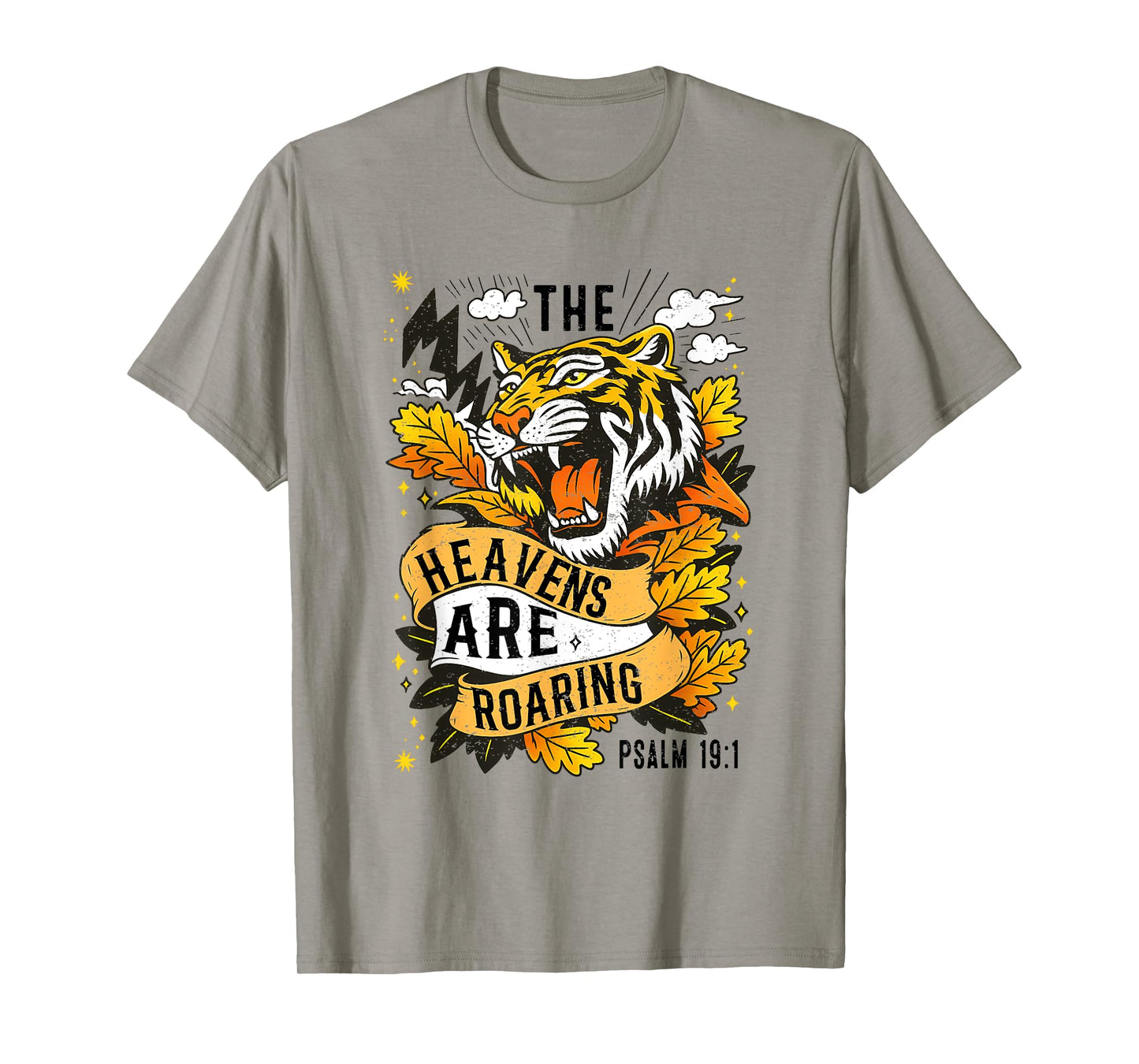 The Heavens are Roaring Psalm 19:1 Bible verse Boho Women T-Shirt
