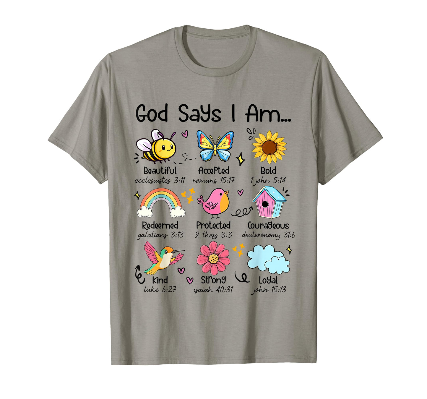 God Says I Am Bee Spring Christian Funny Easter Day Kids T-Shirt