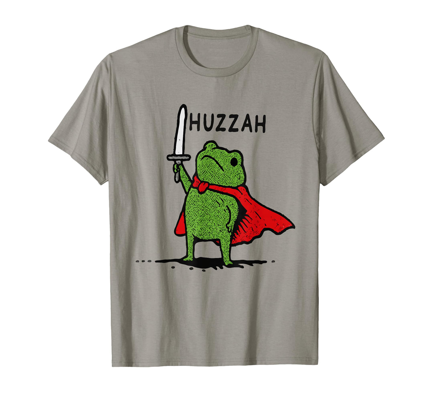 Huzzah Frog Knight Funny Meme Quote T-Shirt