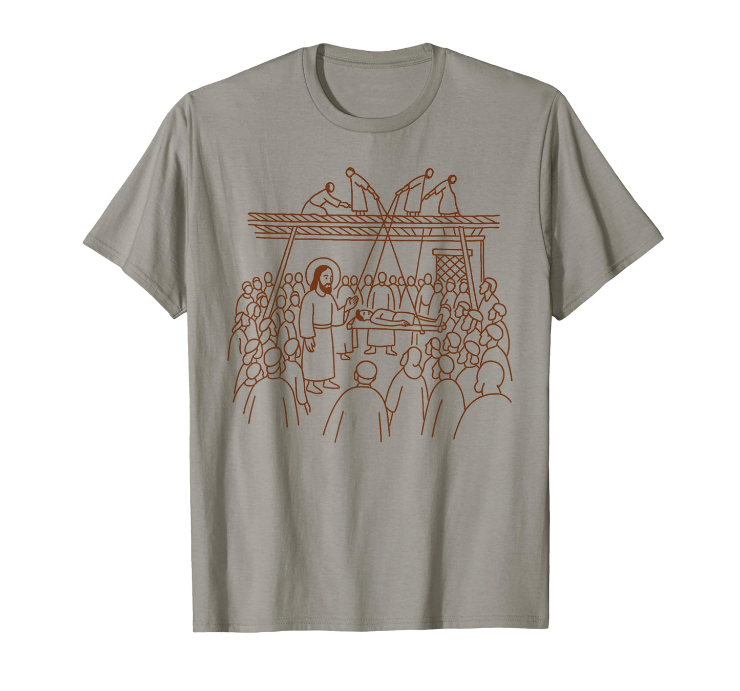 Christian Faith God Religious Jesus Heals The Man of Palsy T-Shirt