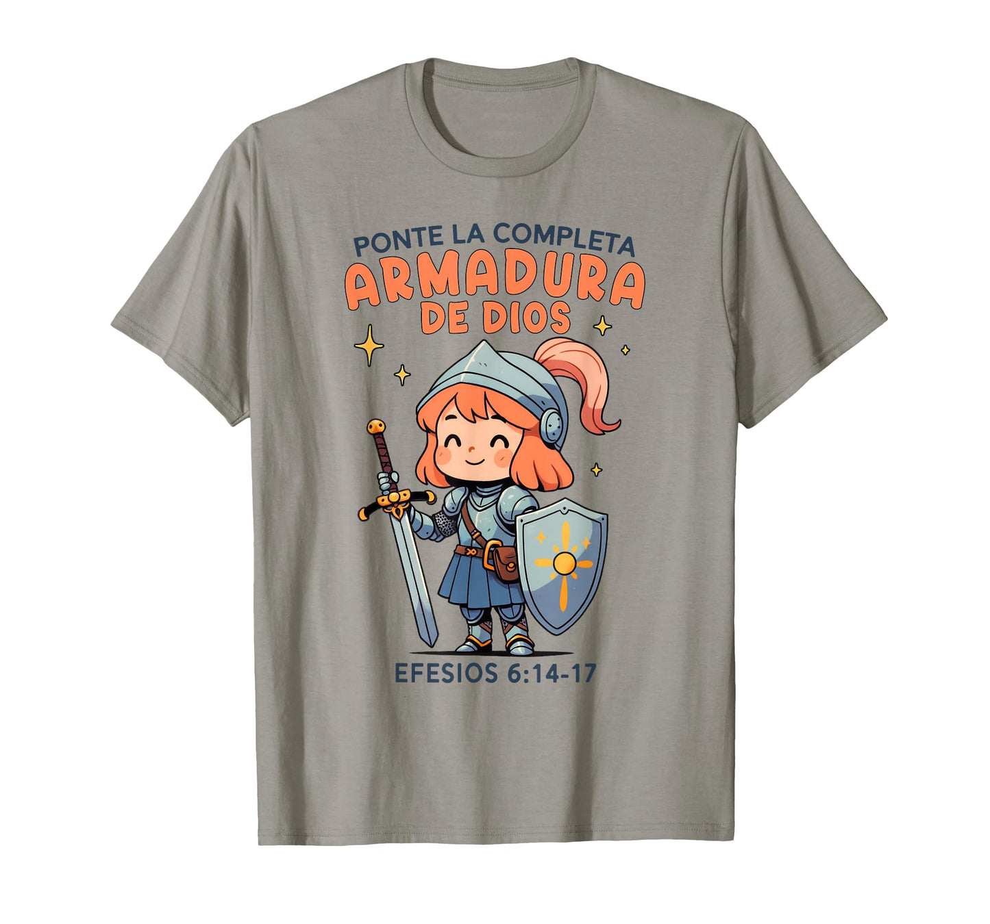 Christian Girl Armor Of God Bible Verse Armadura de Dios T-Shirt