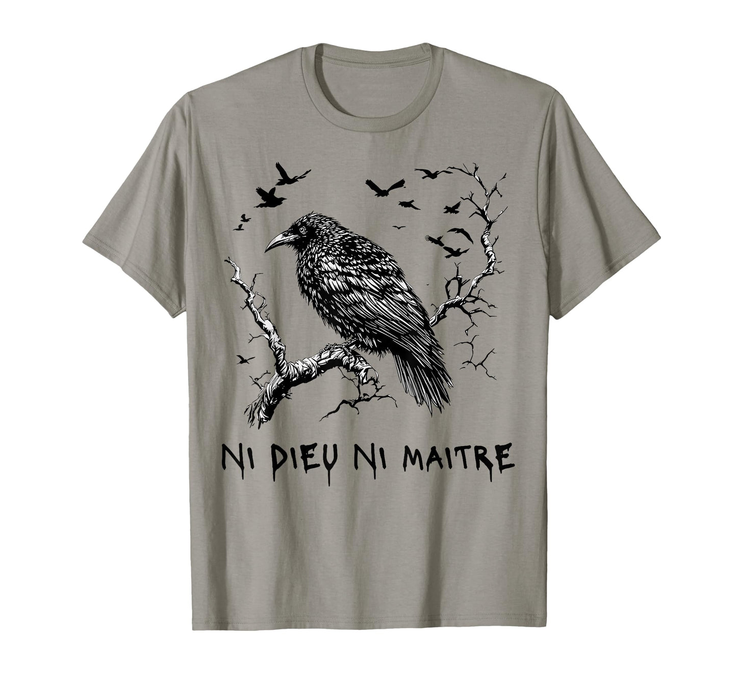 Crow Ni Dieu Ni Maître Statement No God No Master Anti Trump T-Shirt