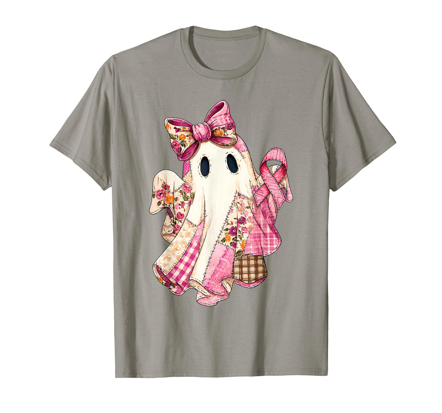 Breast Cancer Hope Strength Faith Survivor Ghost Wear Pink T-Shirt