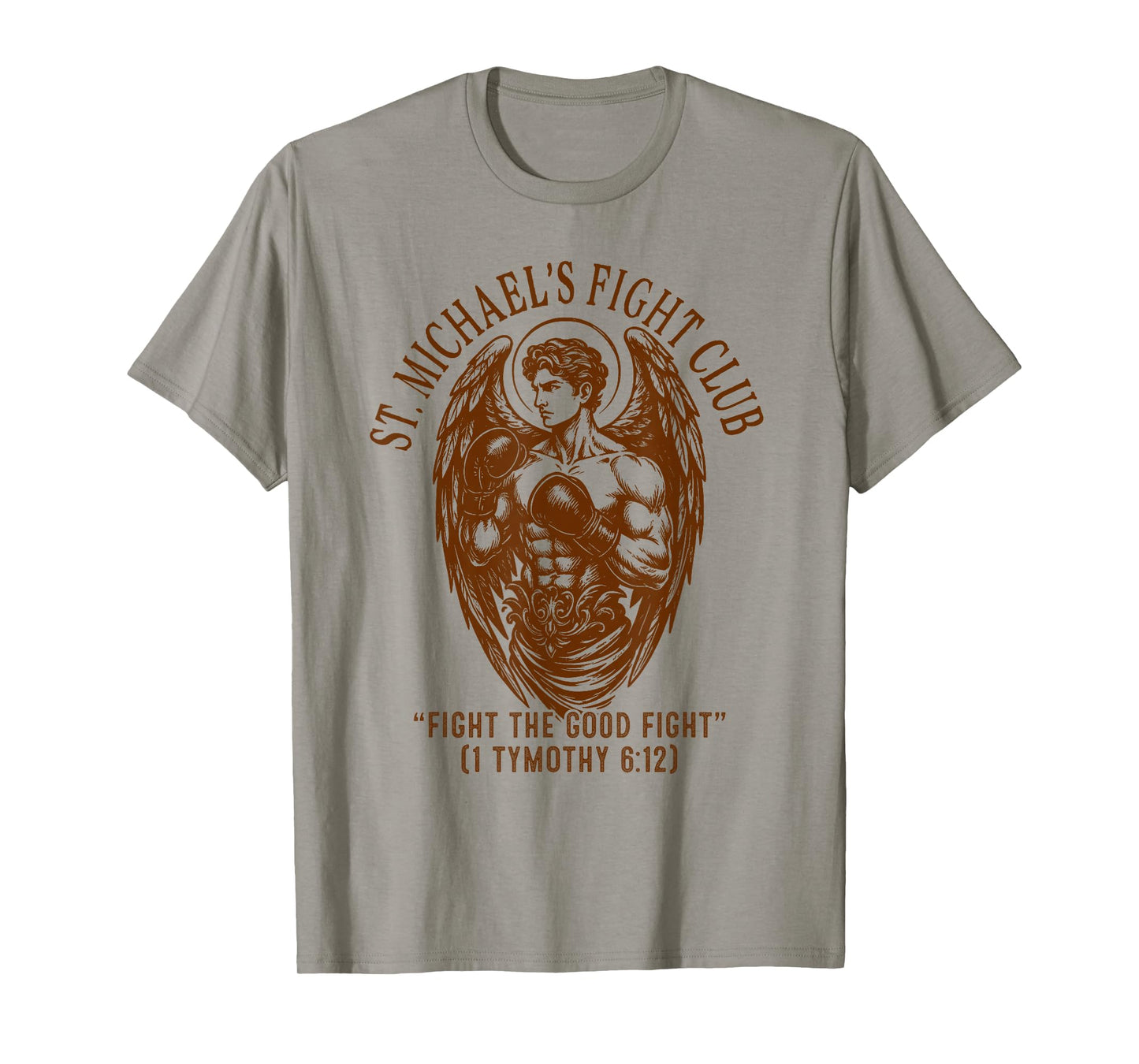 St. Michael's Fight Club Catholic Mom Faith Pray for Us T-Shirt