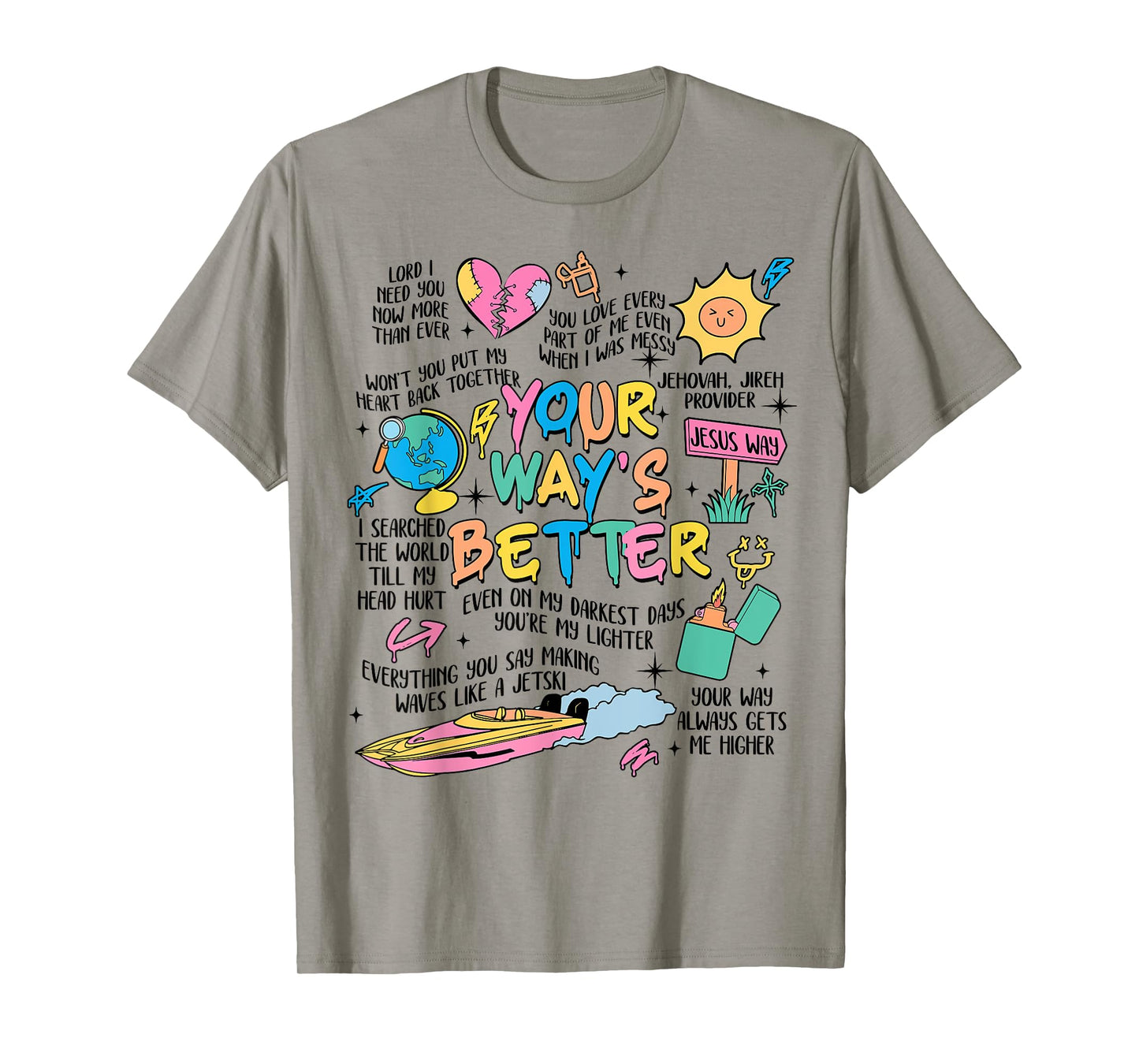 Jesus, Christian Quote, Life-Is-Better-With Jesus Christ Tee T-Shirt