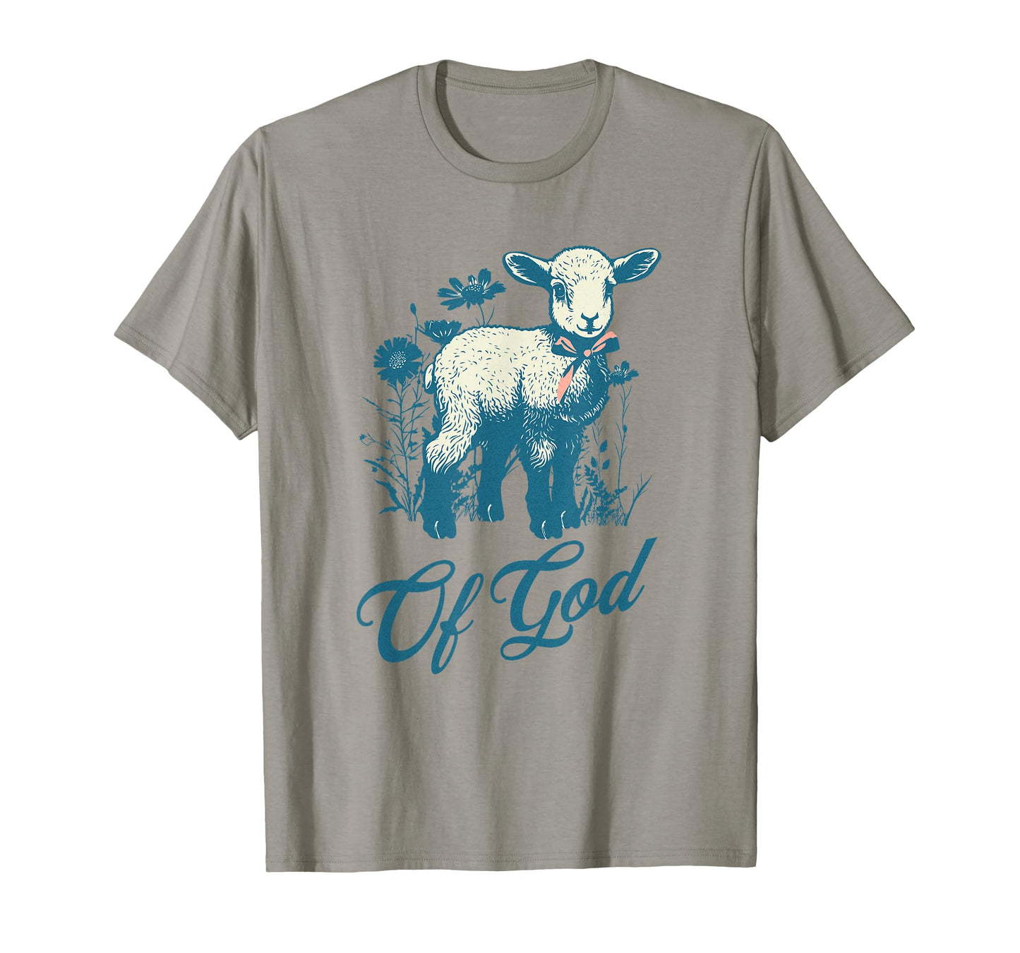 Lamb of God Cute Vintage Christian Lamb Design Faith Lovers T-Shirt