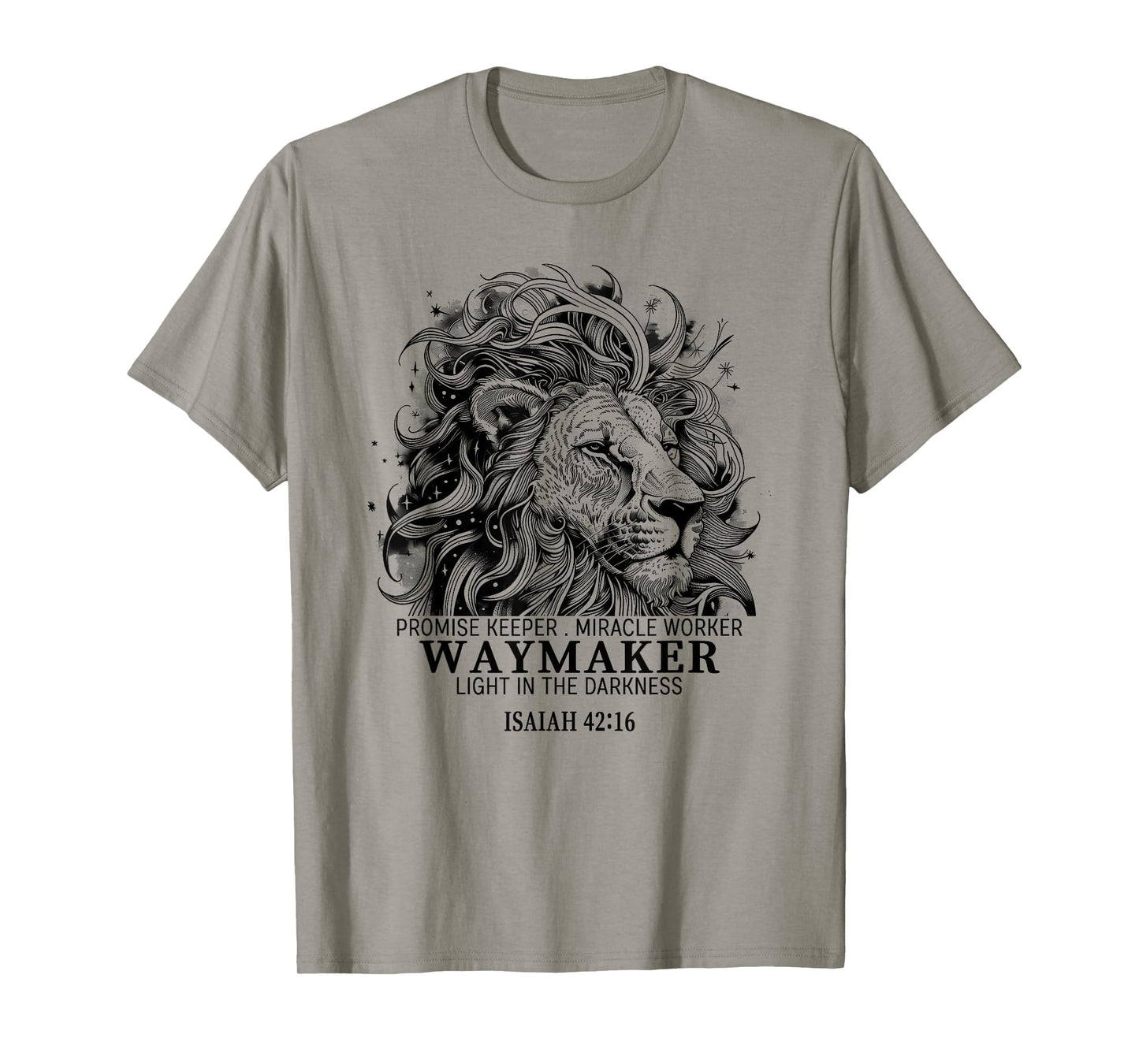Waymaker Shirt Men Women Kids Faith Christian Lion Gift T-Shirt