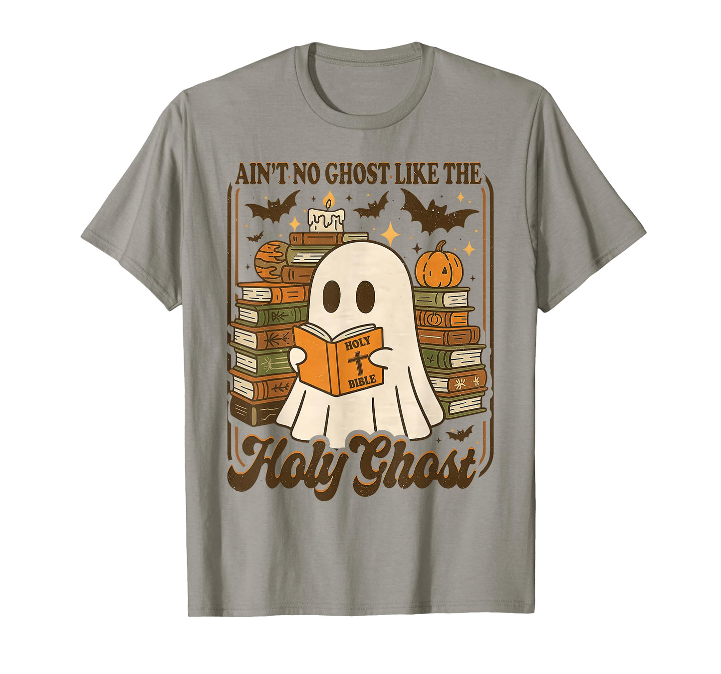 Groovy Aint No Ghost Like The Holy Ghost Christian Halloween T-Shirt