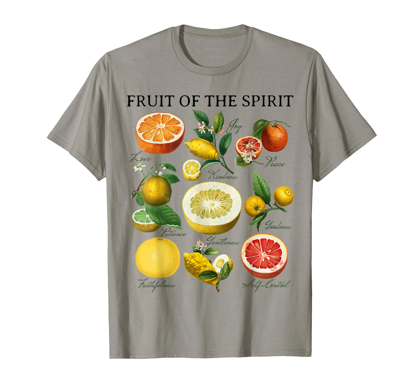 Fruit of the Spirit Galatians 5:22 Christian Bible Scripture T-Shirt