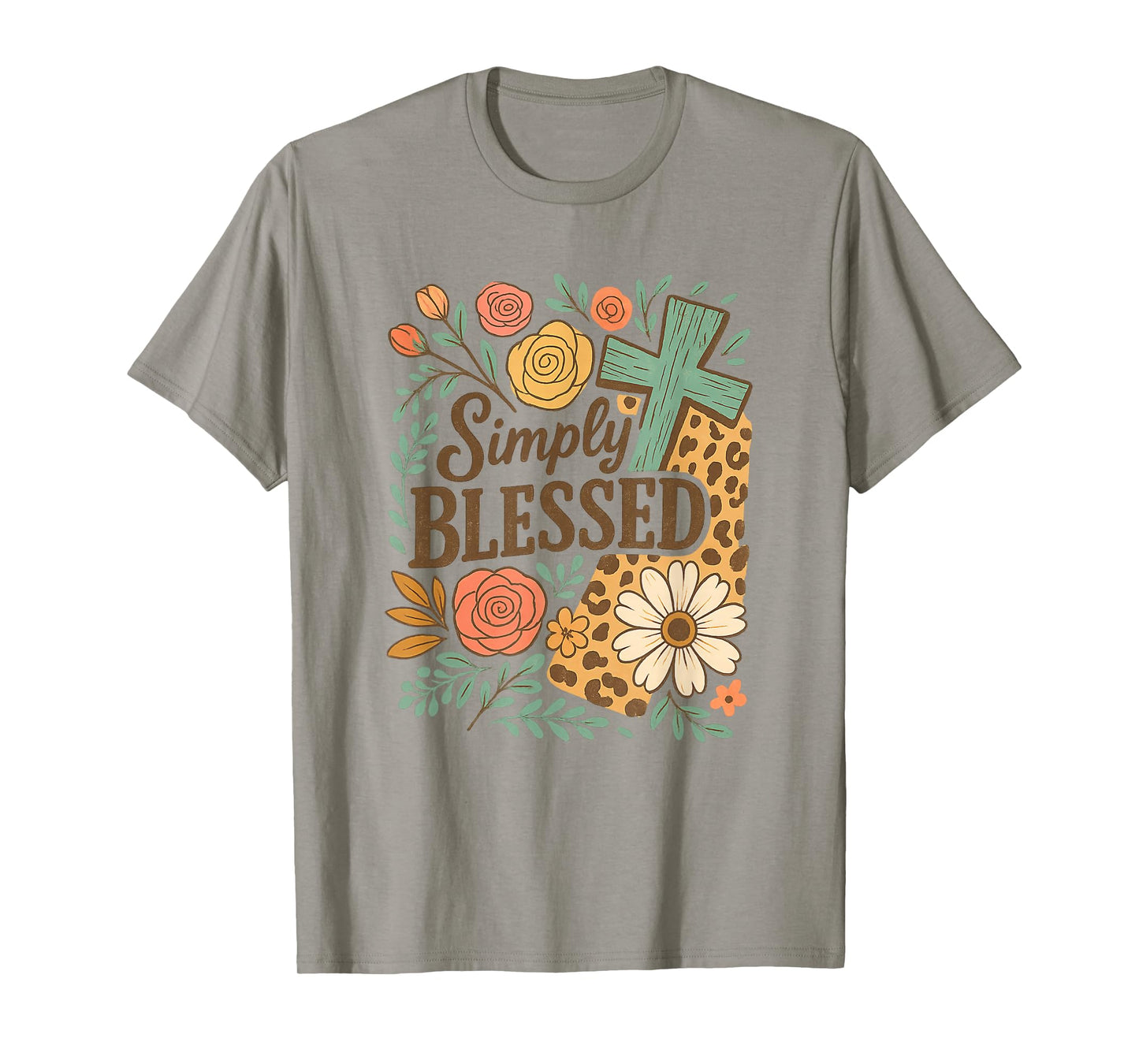 Boho Flower Religious Jesus Christian God T-Shirt