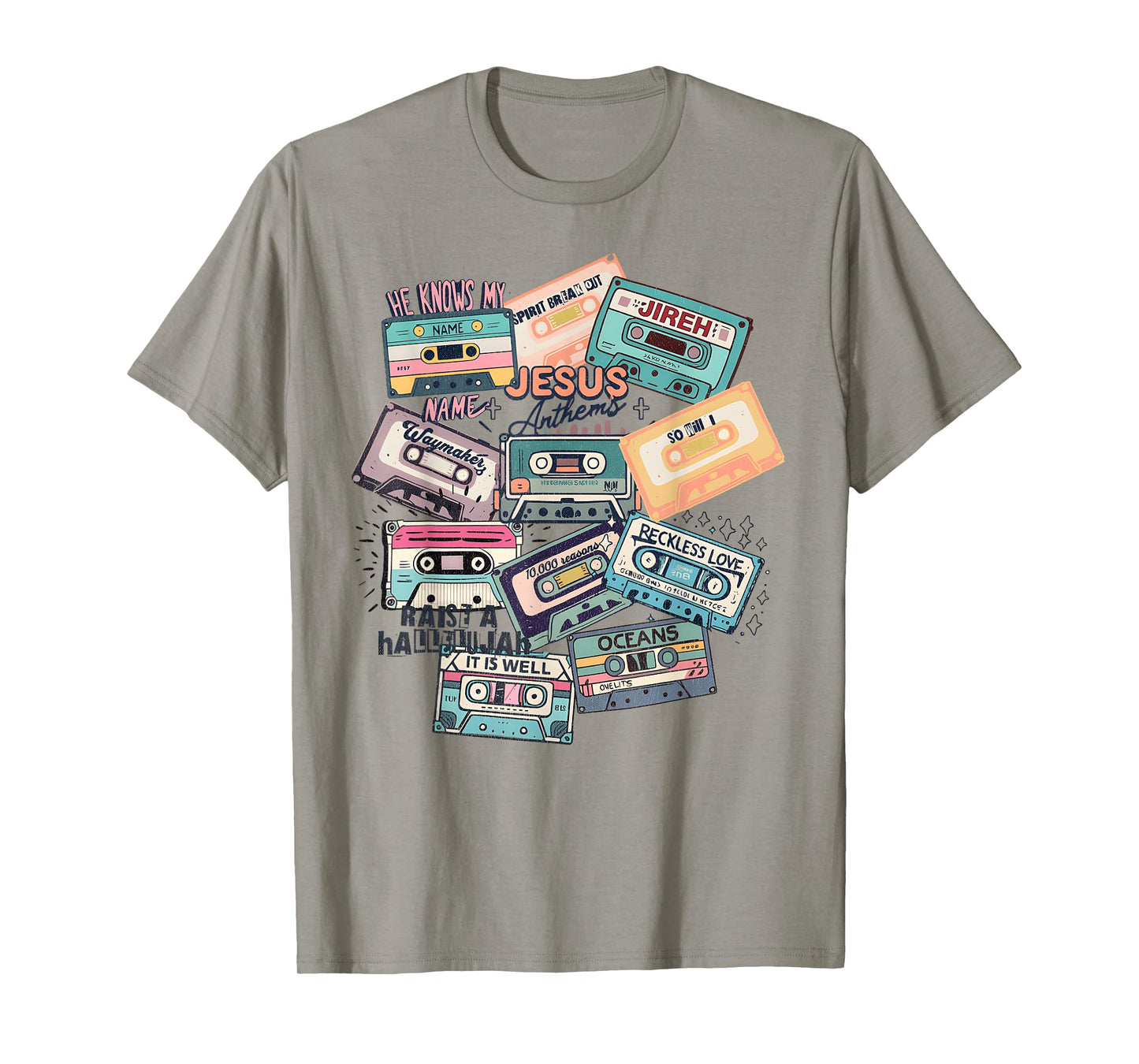 Jesus Anthems Christian Cassette Tape God Music T-Shirt