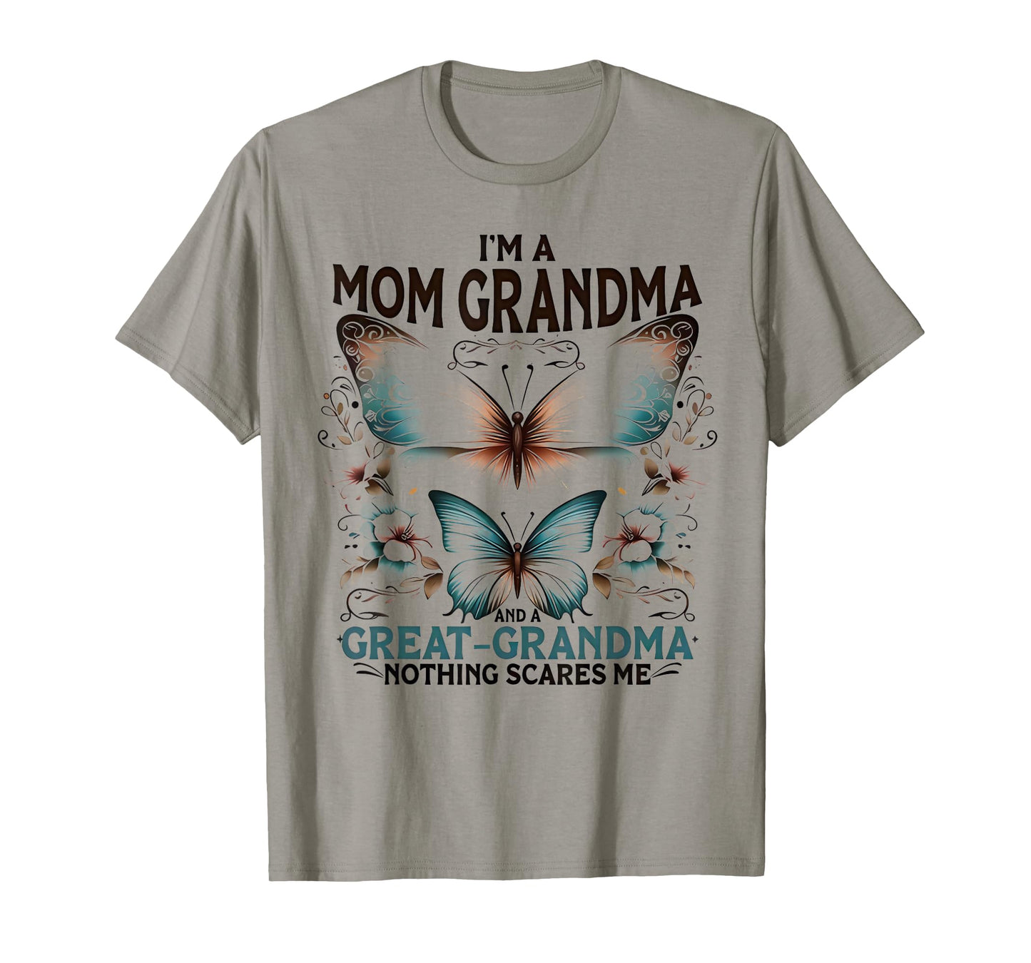 I'm A Mom Grandma And A Great Grandma Butterfly Mother's Day T-Shirt