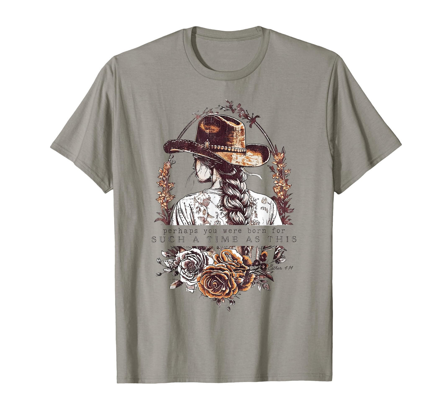 Western Esther 4:14 For Such a Time as This Vintage Cowgirl T-Shirt
