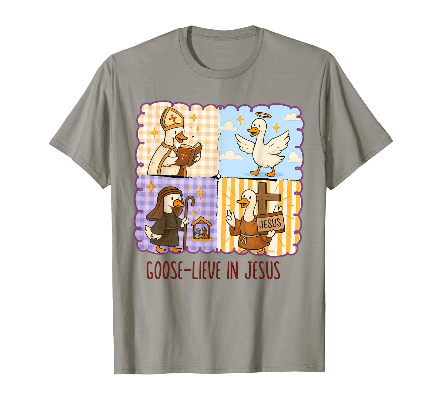 Goose-Lieve in Jesus Christian Fall Funny Goose Faith Autumn T-Shirt