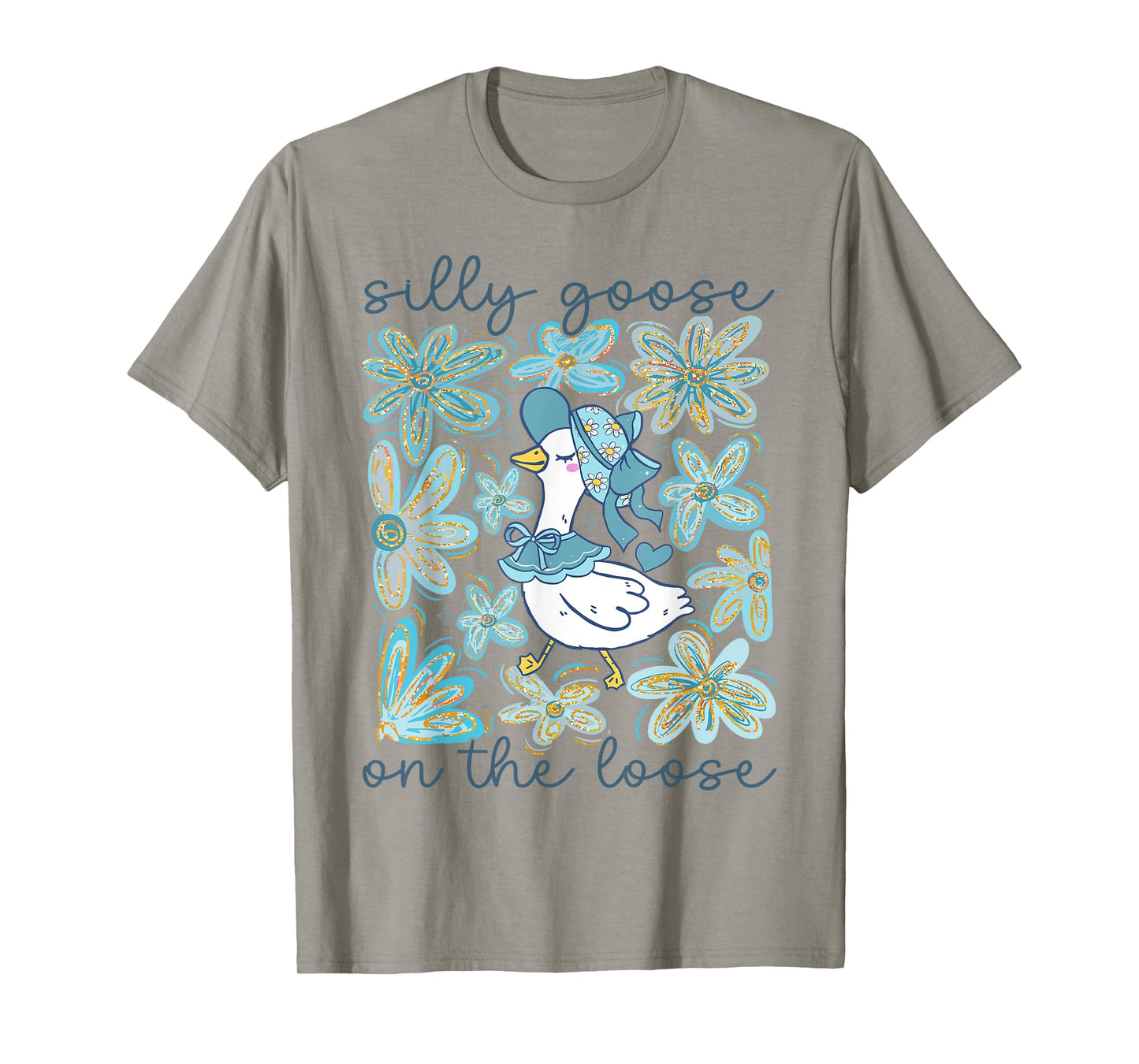 Boho Silly Goose On The Loose Coquette Bow Mama Goose Women T-Shirt