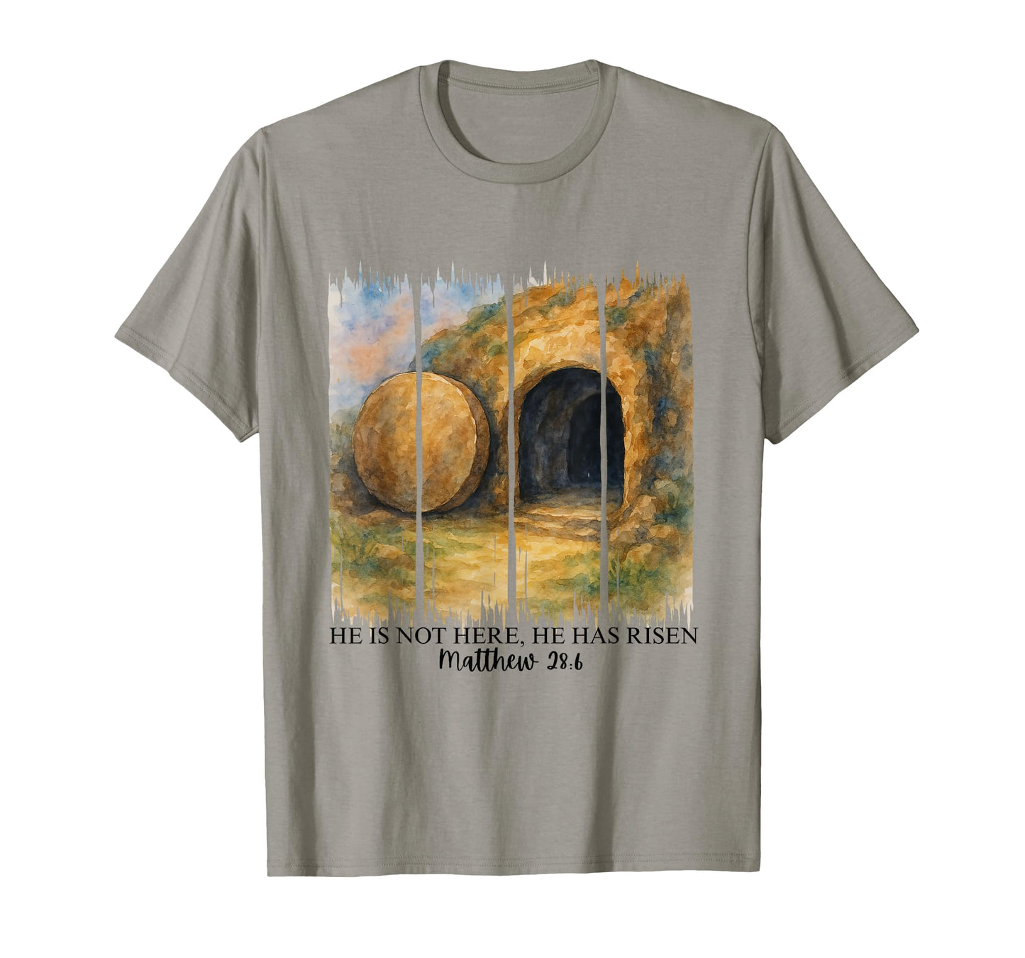 He Is Not Here He Has Risen Matthew 28:6 Easter Christian T-Shirt
