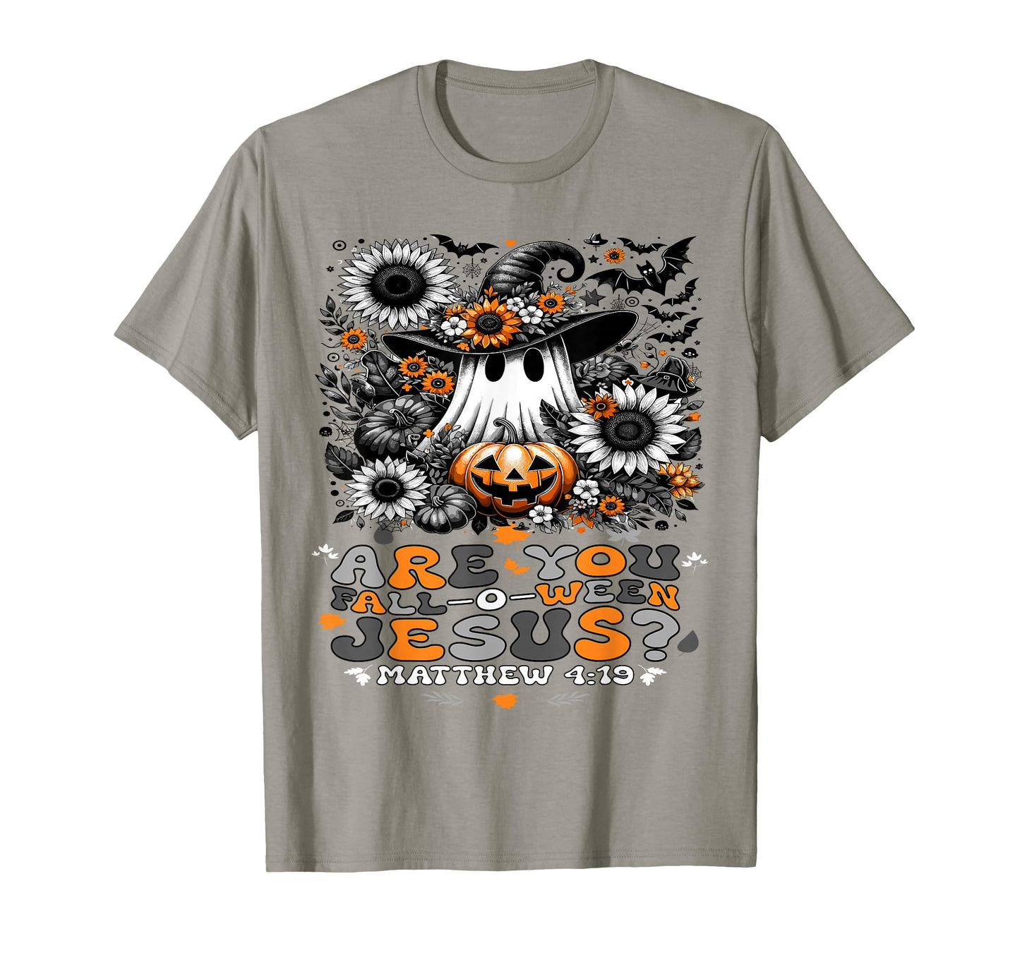 Christian Halloween are You Falloween Jesus Cute Retro Ghost T-Shirt