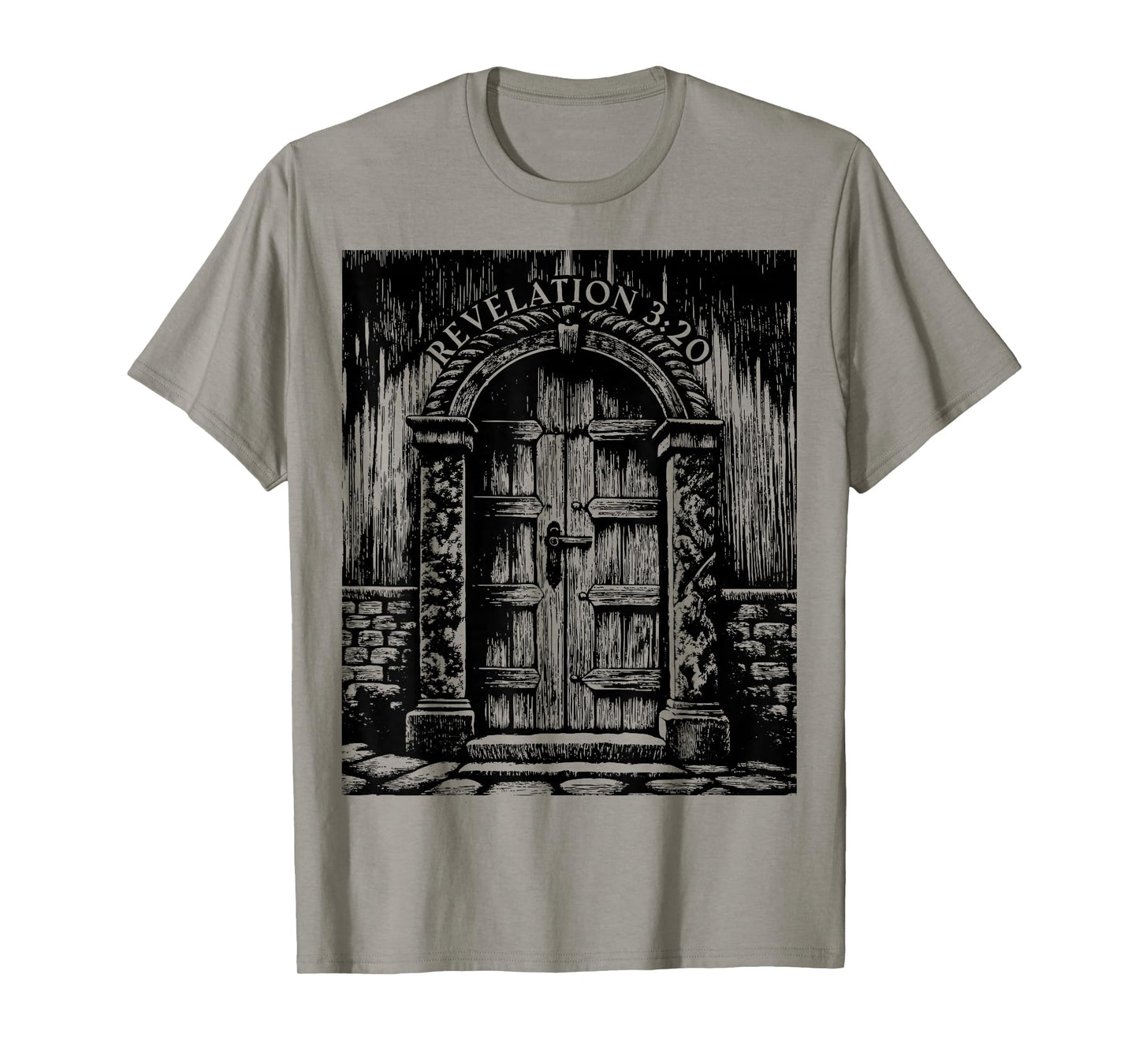 Revelation 3:20 I Stand at The Door and Knock - Jesus Quote T-Shirt